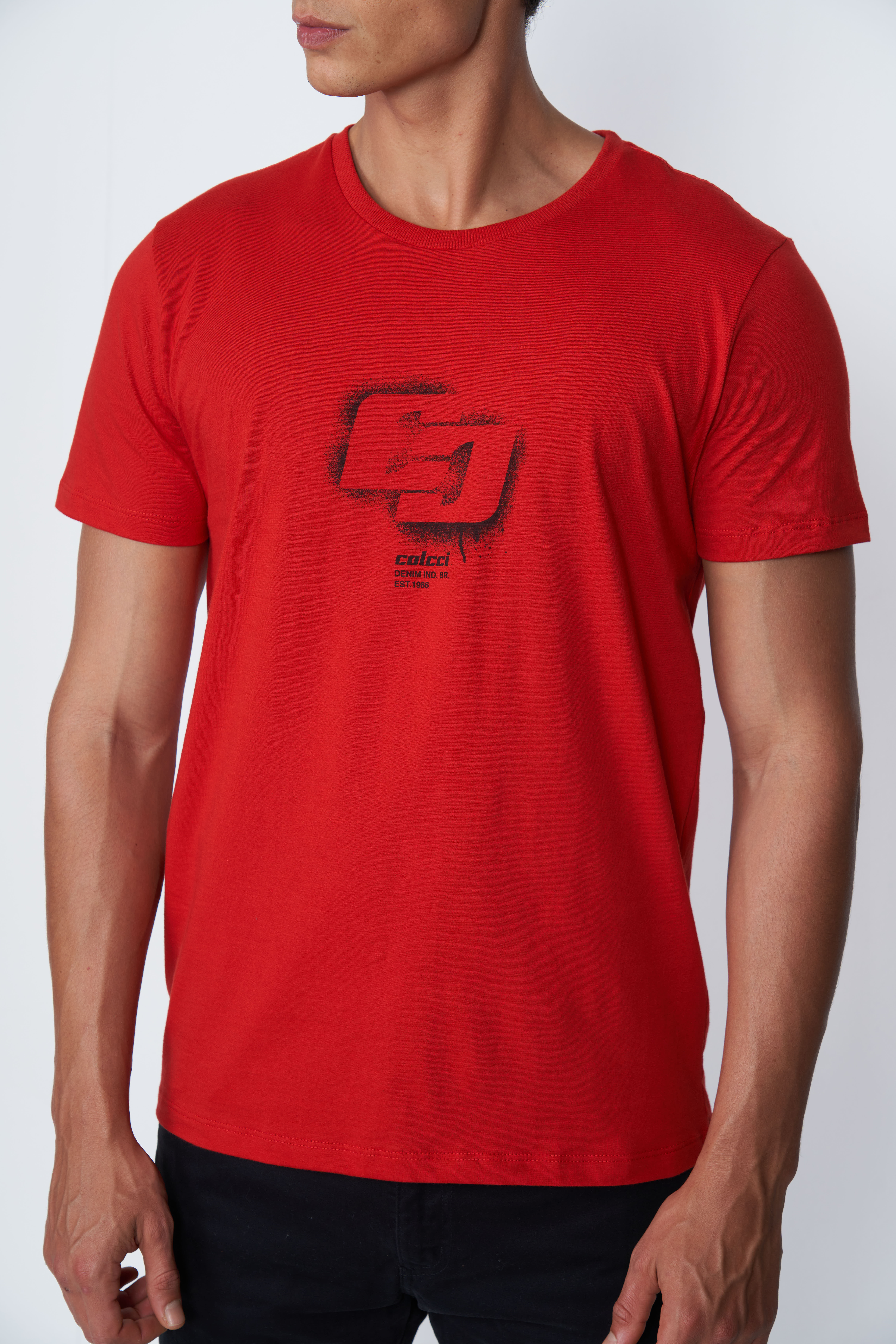 CAMISETA COLCCI M VERMELHO SPARKLY
