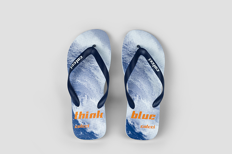 CHINELO MASC COLCCI BLUE 39-40 BRANCO