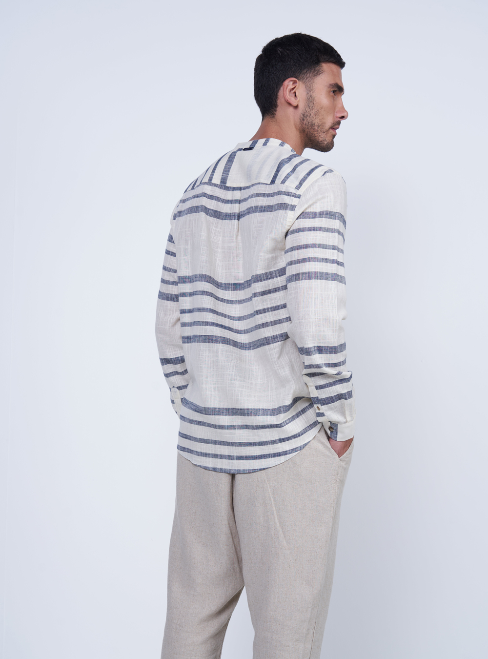 CAMISA LINHO LISTRADA RELAX P LISTRADO