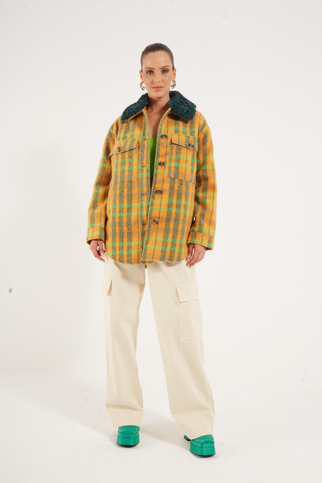 CASACO COLCCI G BEGE/VERDE/LARA