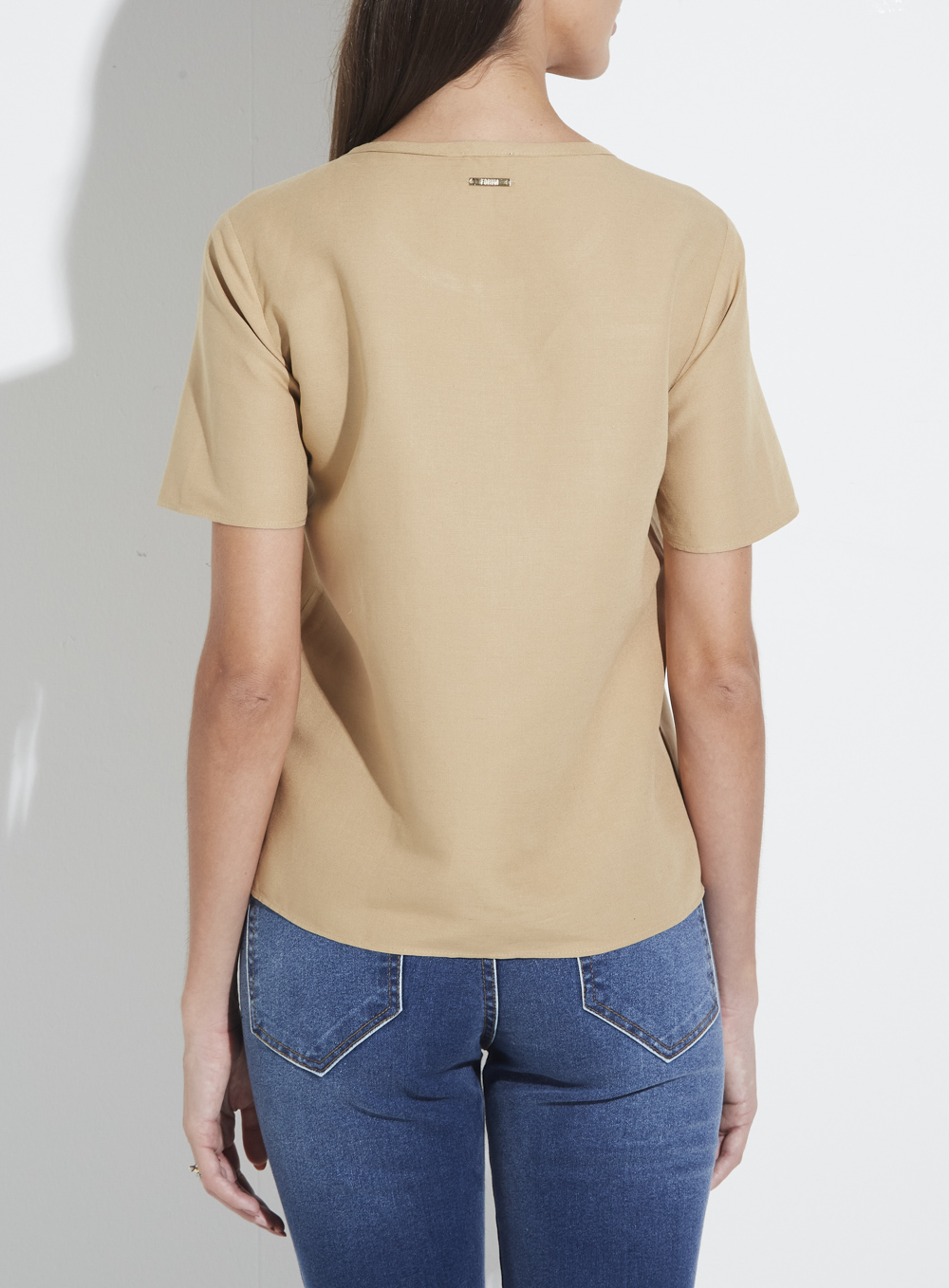 CAMISETA LINHO PP BEGE FLAVO