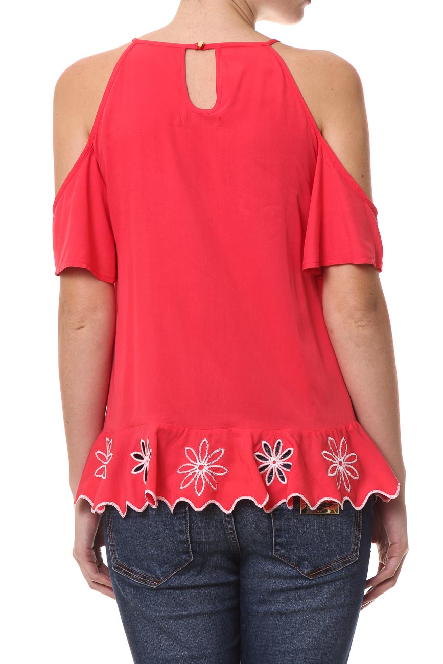 BLUSA FEM MM BORD P VERMELHO POMPEI