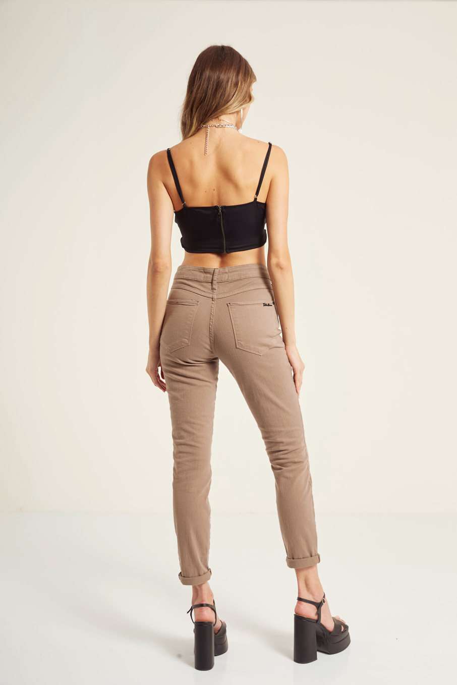CALÇA SARJA MICHELE 38 PRETO