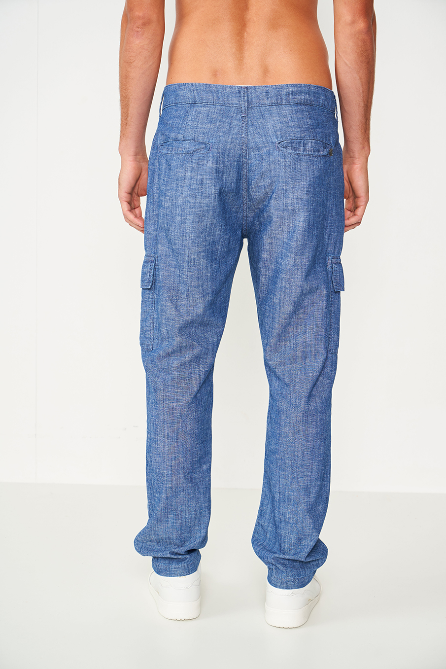 CALÇA JEANS WORK CARGO 40 INDIGO