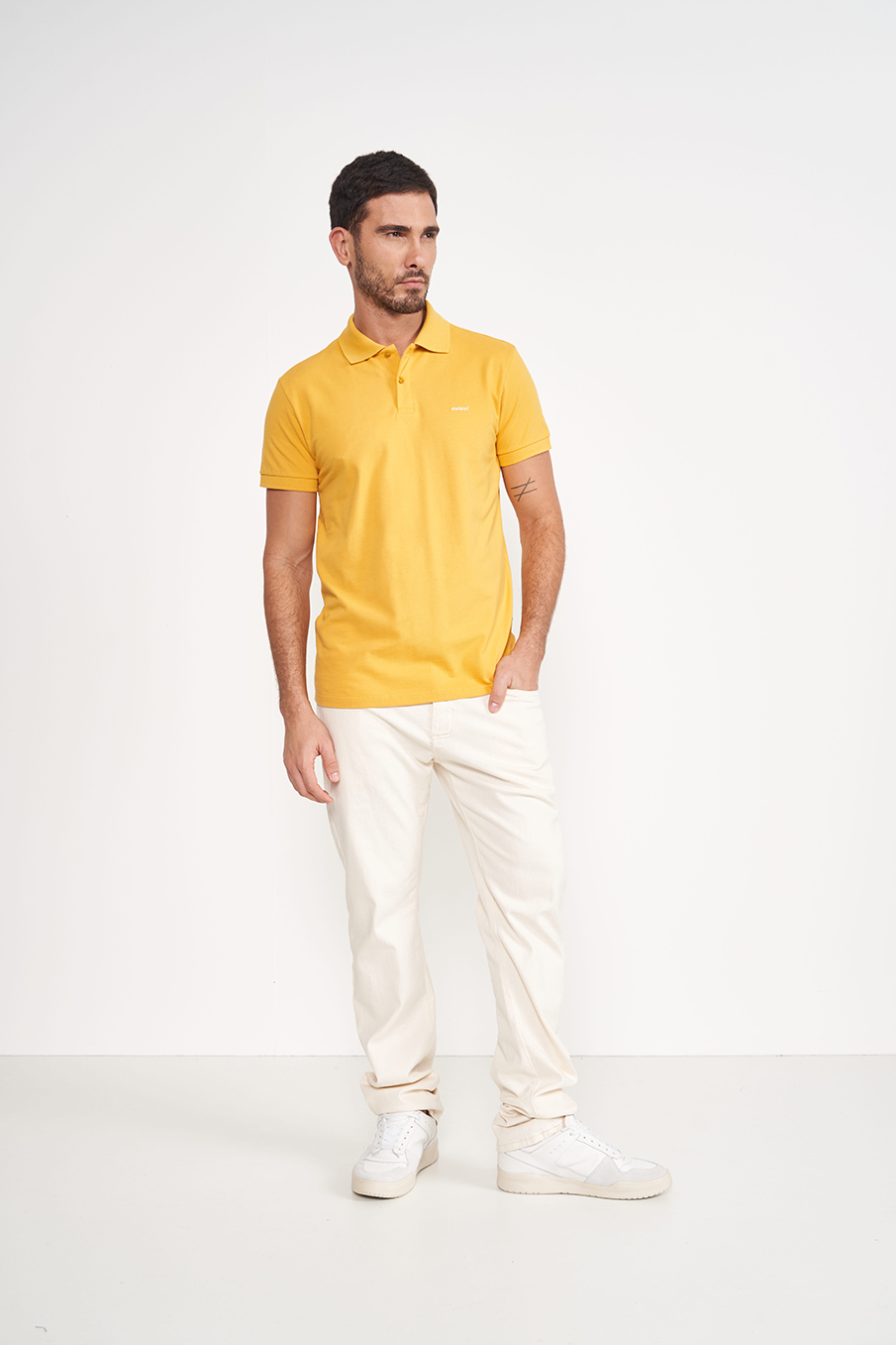 POLO COLCCI PP AMARELO OCHRE