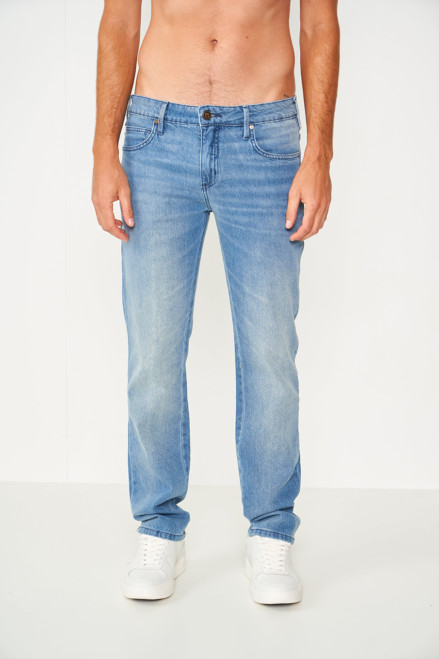 CALÇA JEANS ALEX SLIM 42 INDIGO