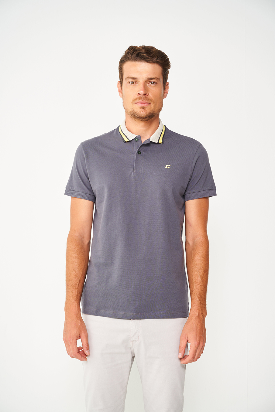 POLO COLCCI M CINZA FULIGEM