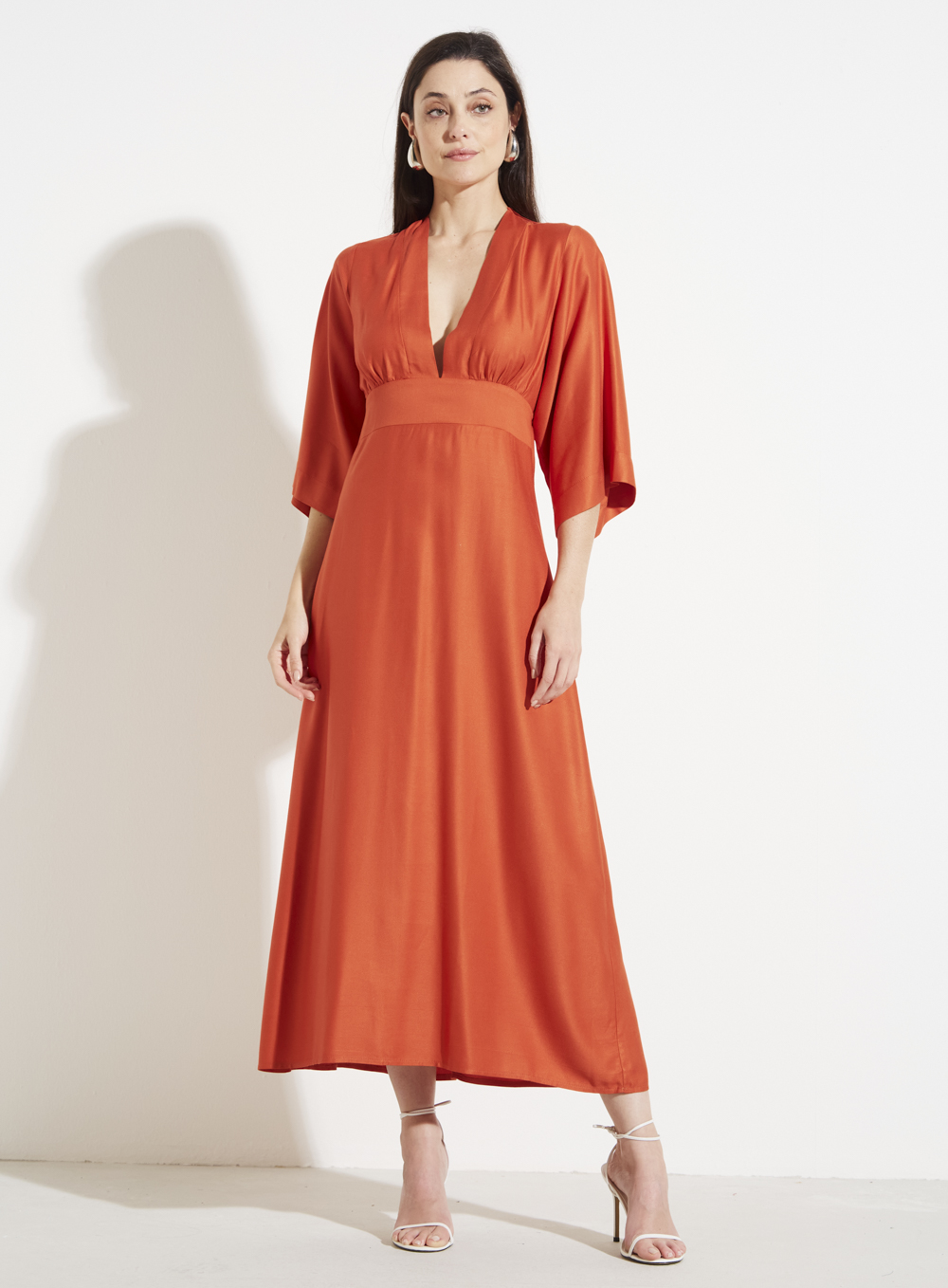 VESTIDO FORUM P LARANJA BEACON