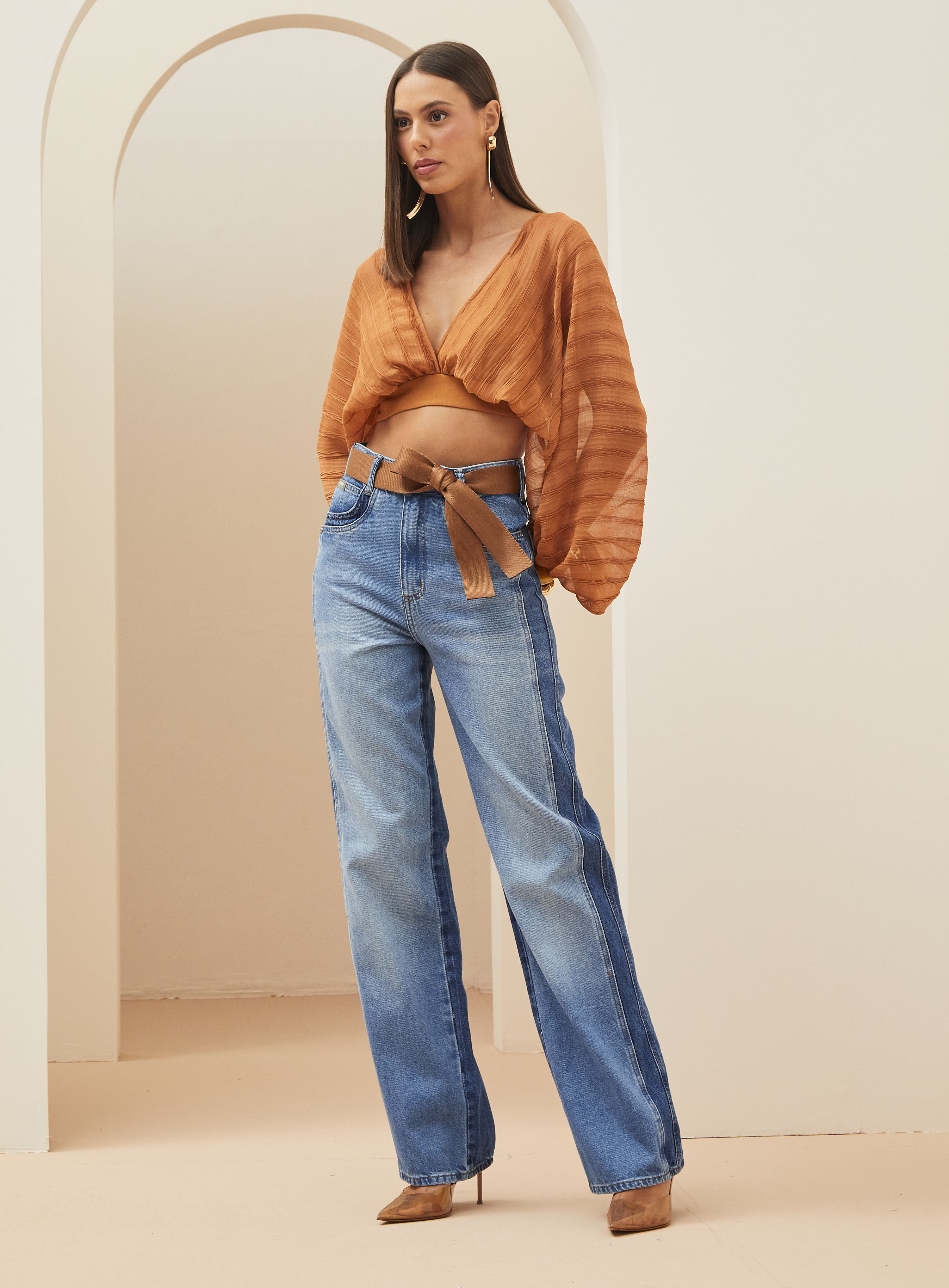 CALÇA JEANS BELLA 44 INDIGO
