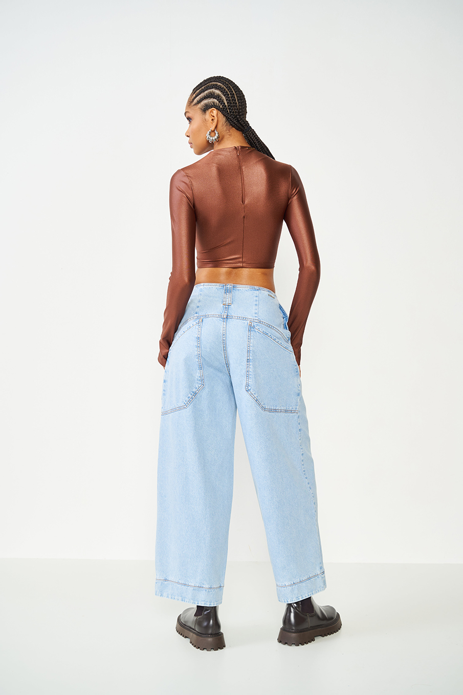 TOP COLCCI G MARROM CARVALHO
