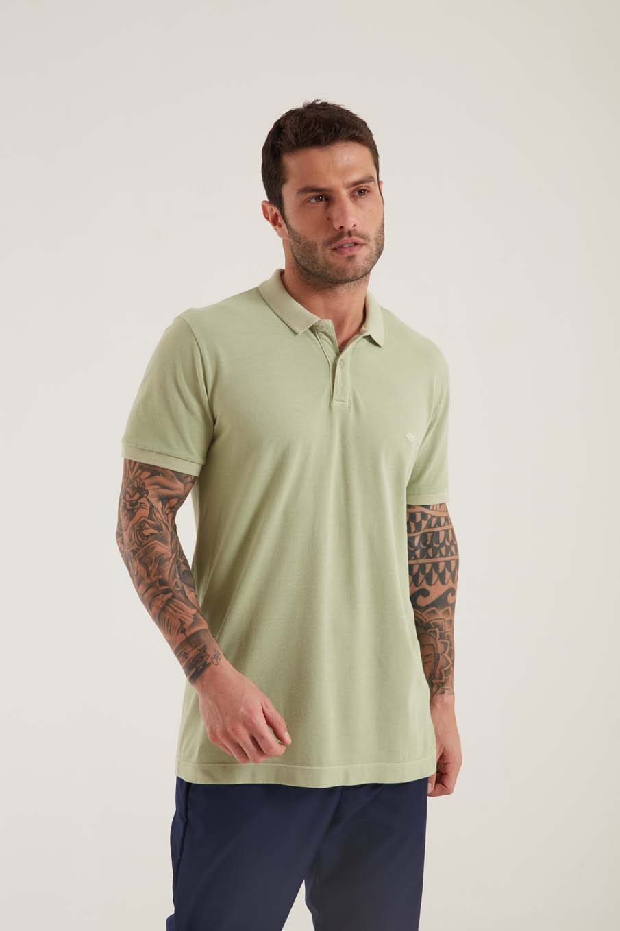 POLO TRITON M VERDE FRISE