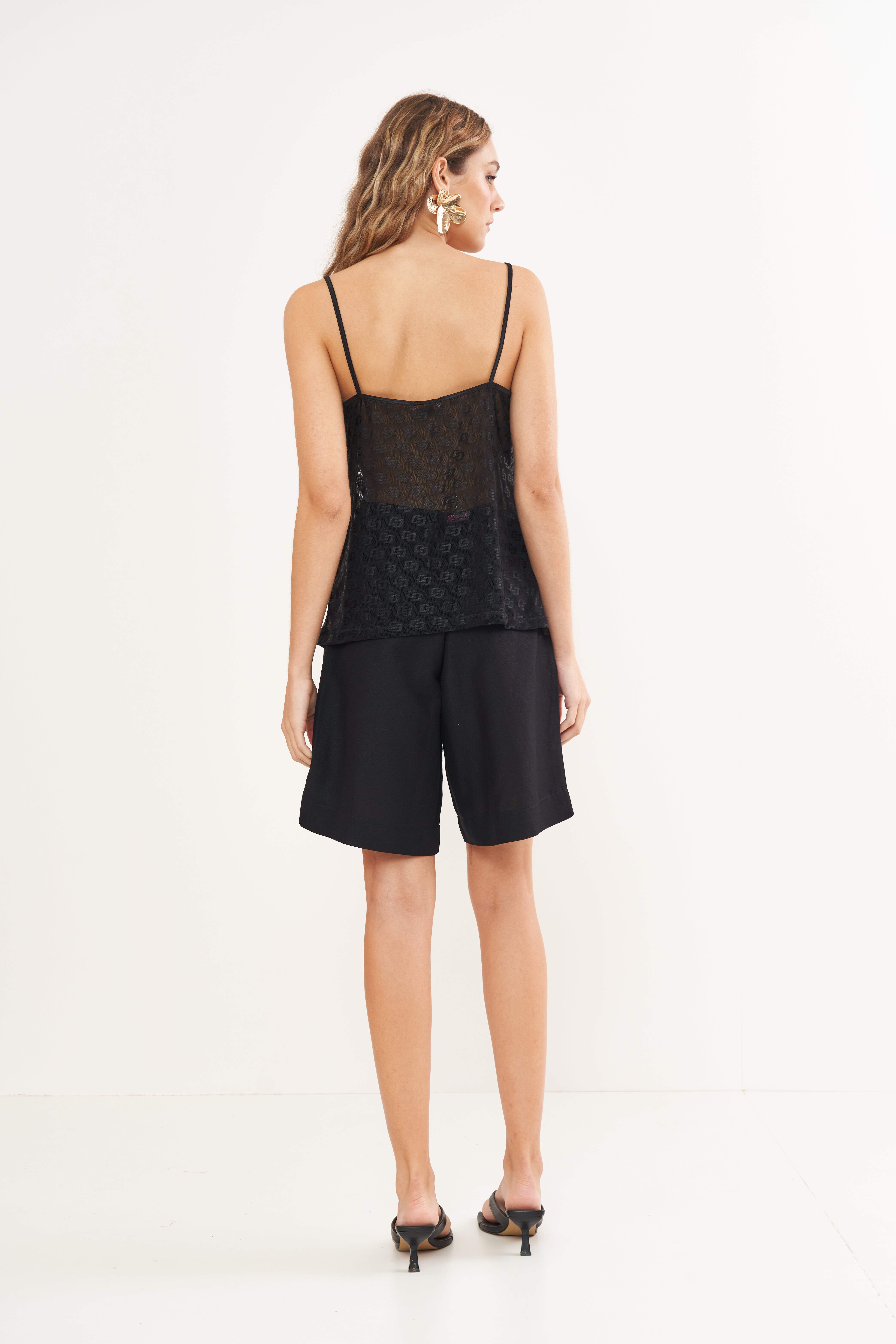BLUSA TULE M PRETO