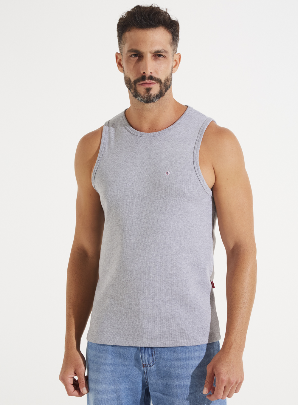REGATA CANELADA M CINZA PEWTER
