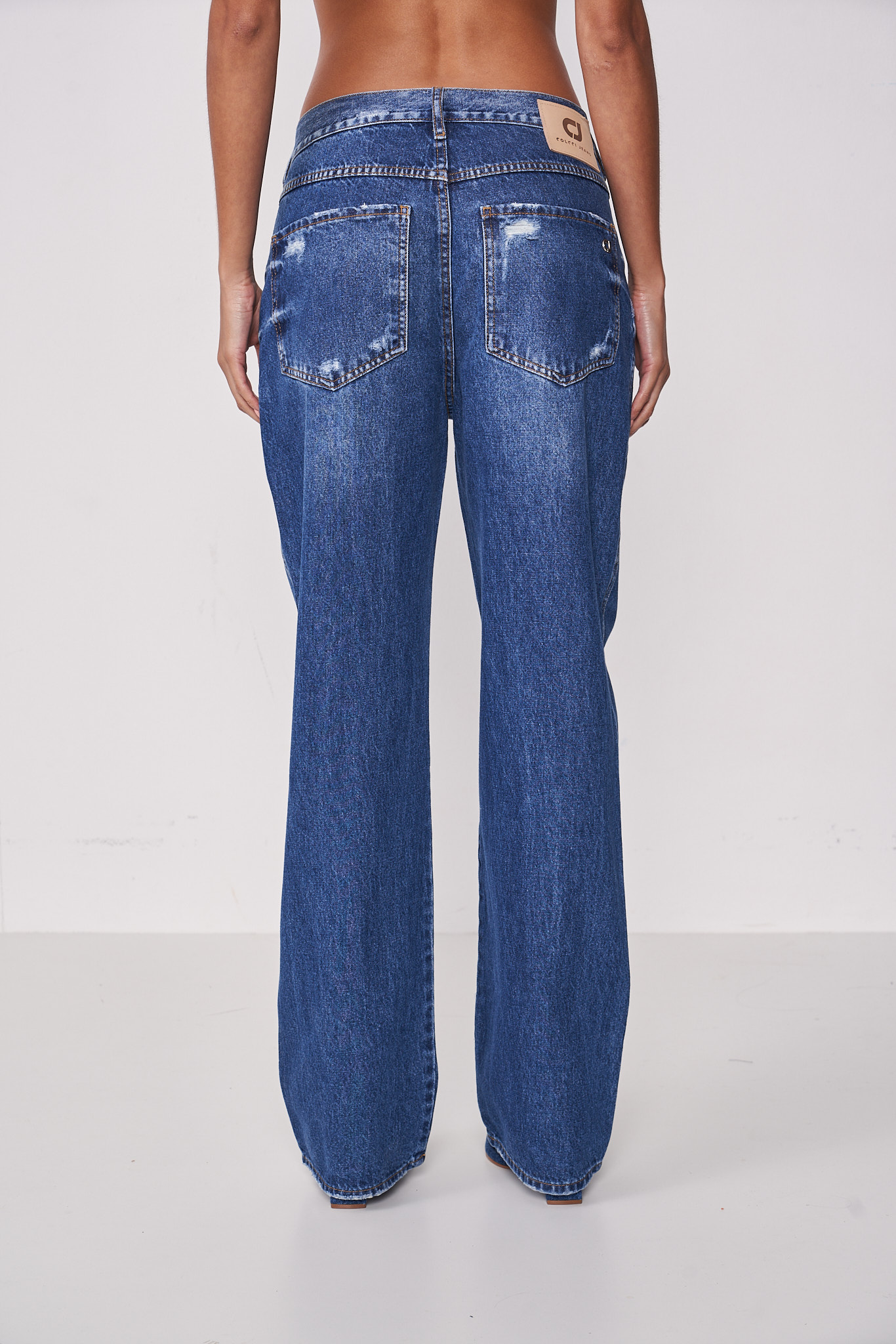 CALÇA JEANS LEONI LOW 40 INDIGO
