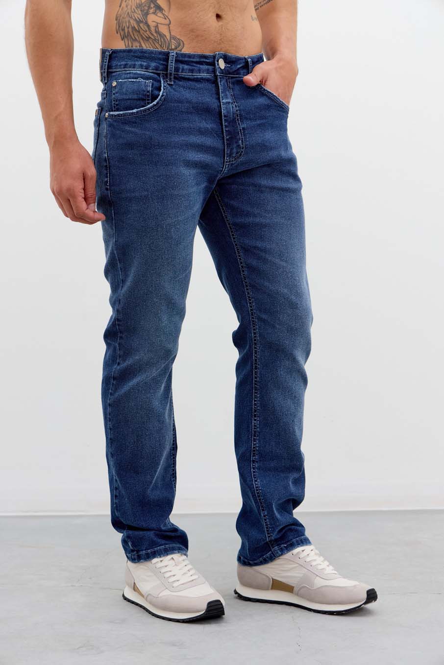 CALÇA JEANS LEO 46 INDIGO