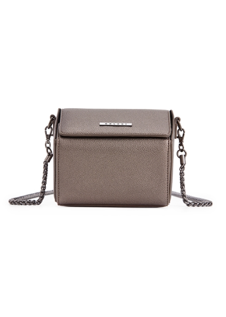 BOLSA COLCCI CROSSBODY MINI FLOATER U CINZA METALI
