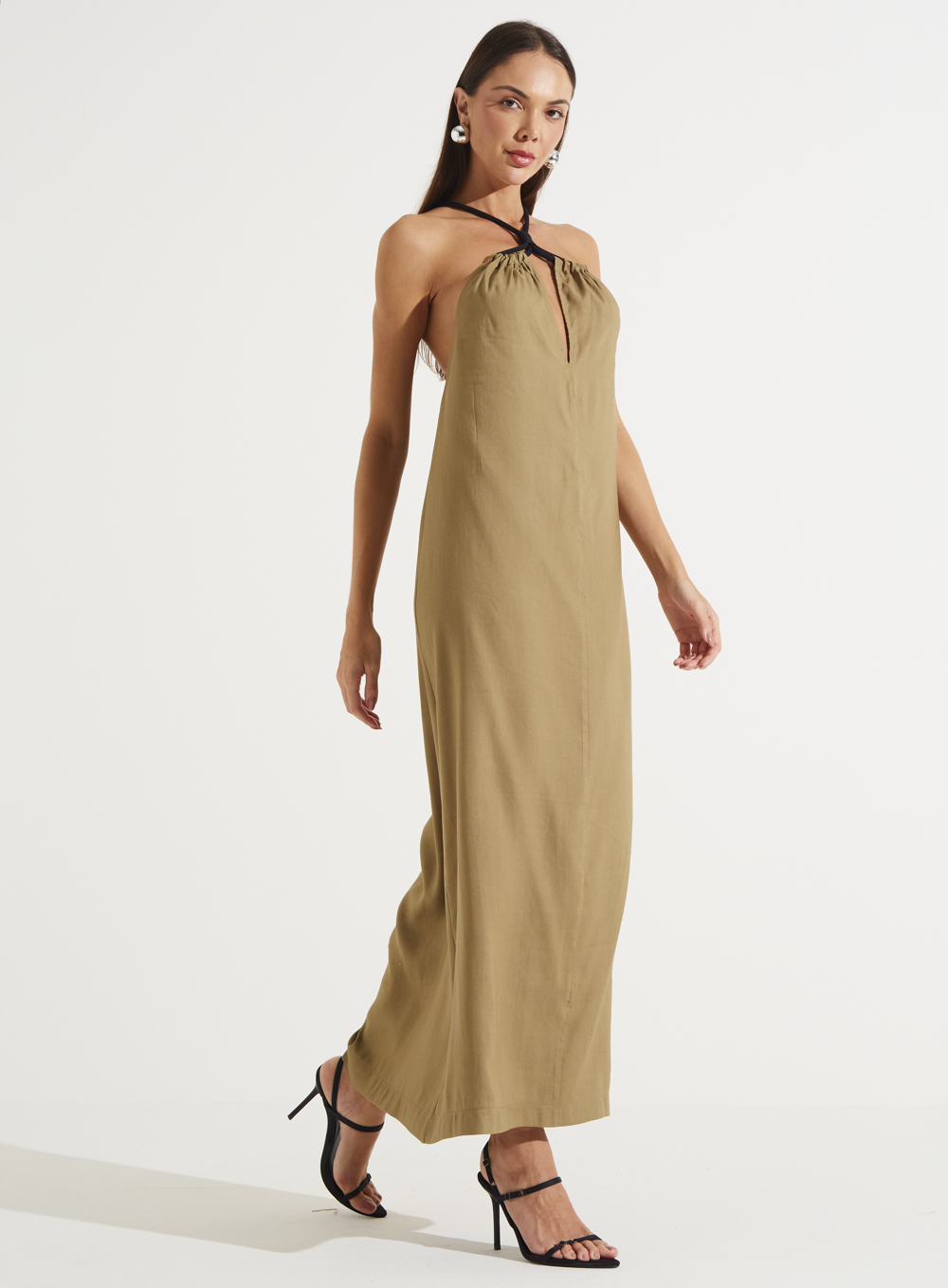 VESTIDO LINHO M BEGE MISK