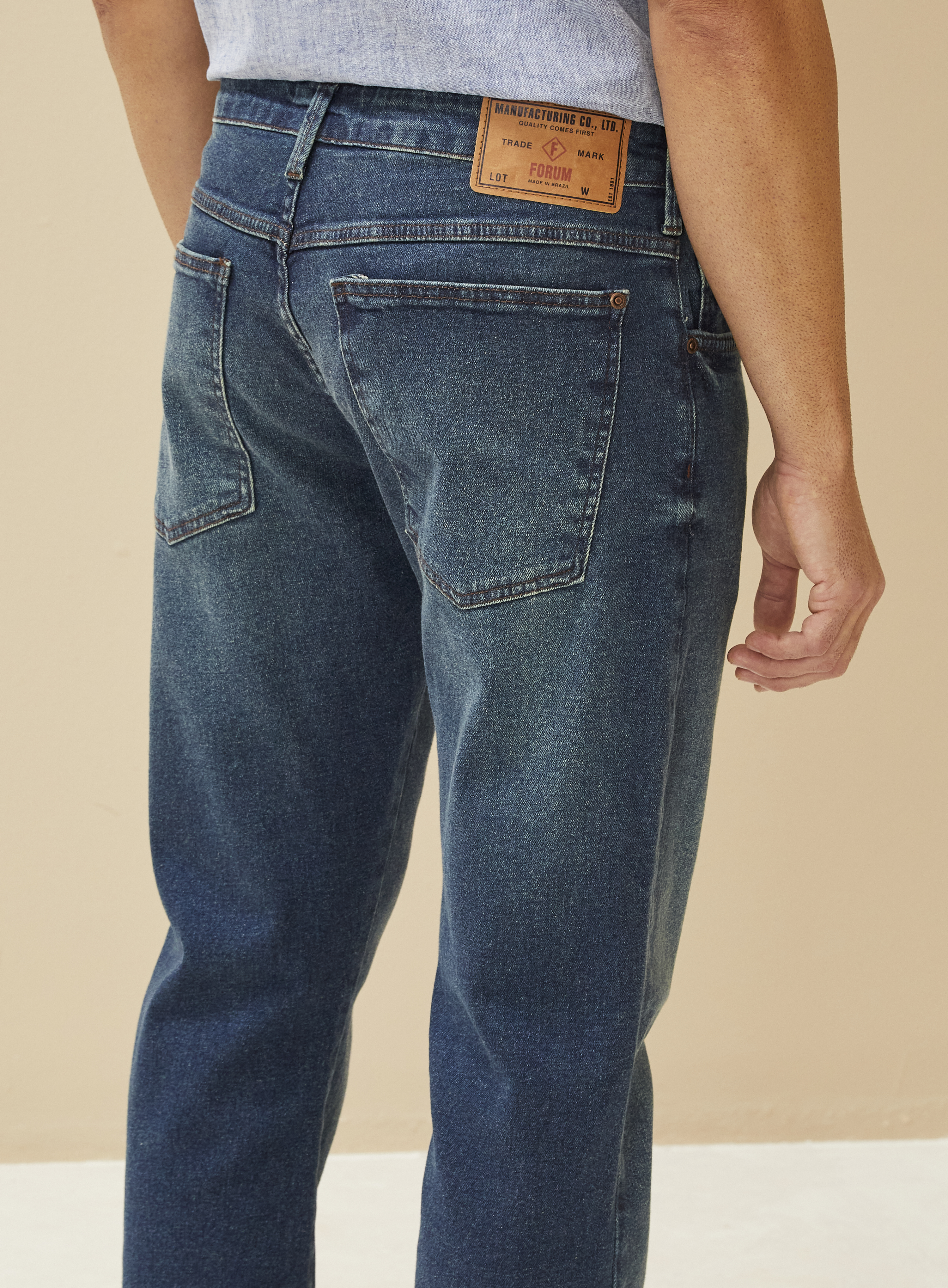 CALÇA JEANS PAUL SLIM 42 INDIGO
