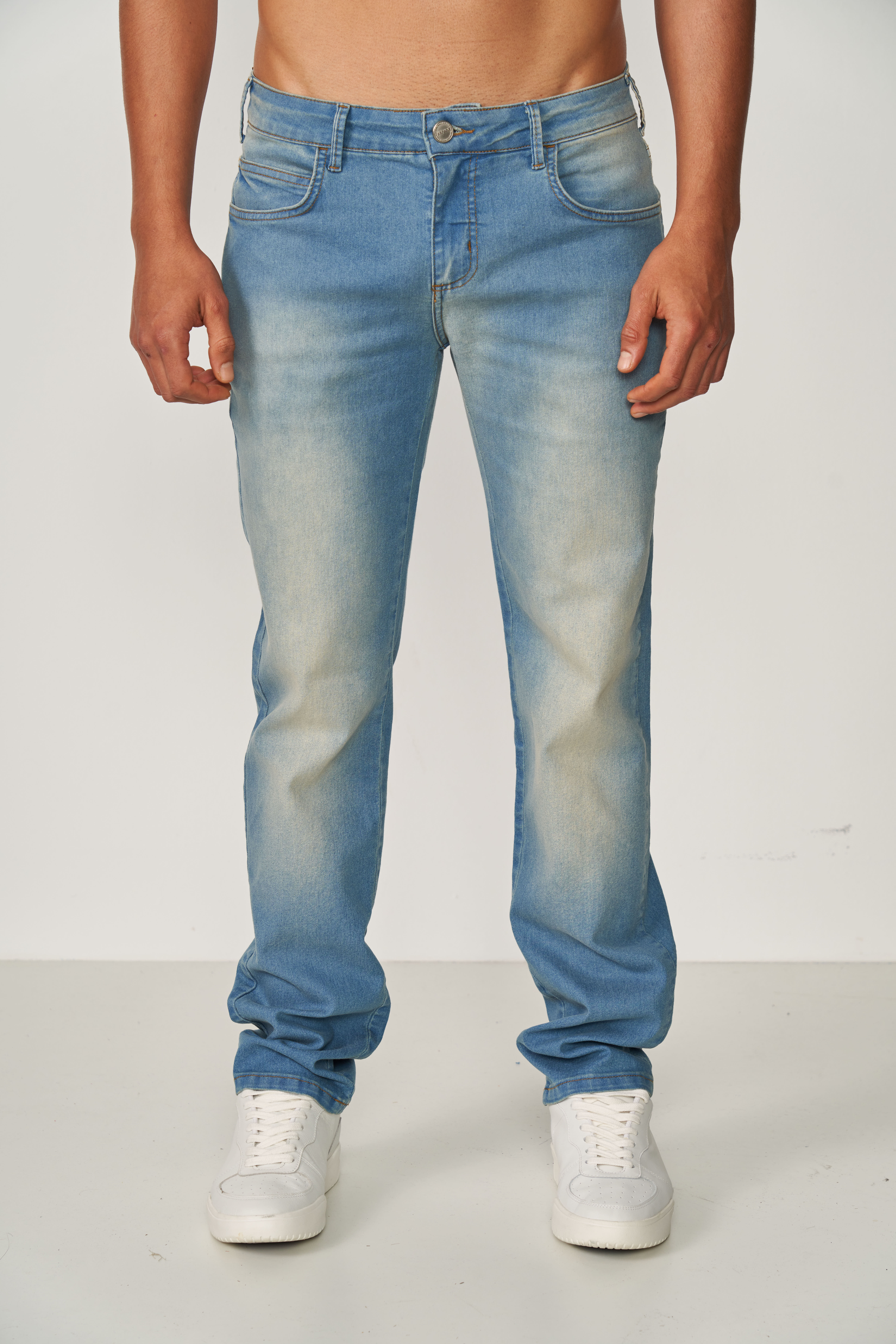 CALÇA JEANS ALEX SLIM 46 INDIGO