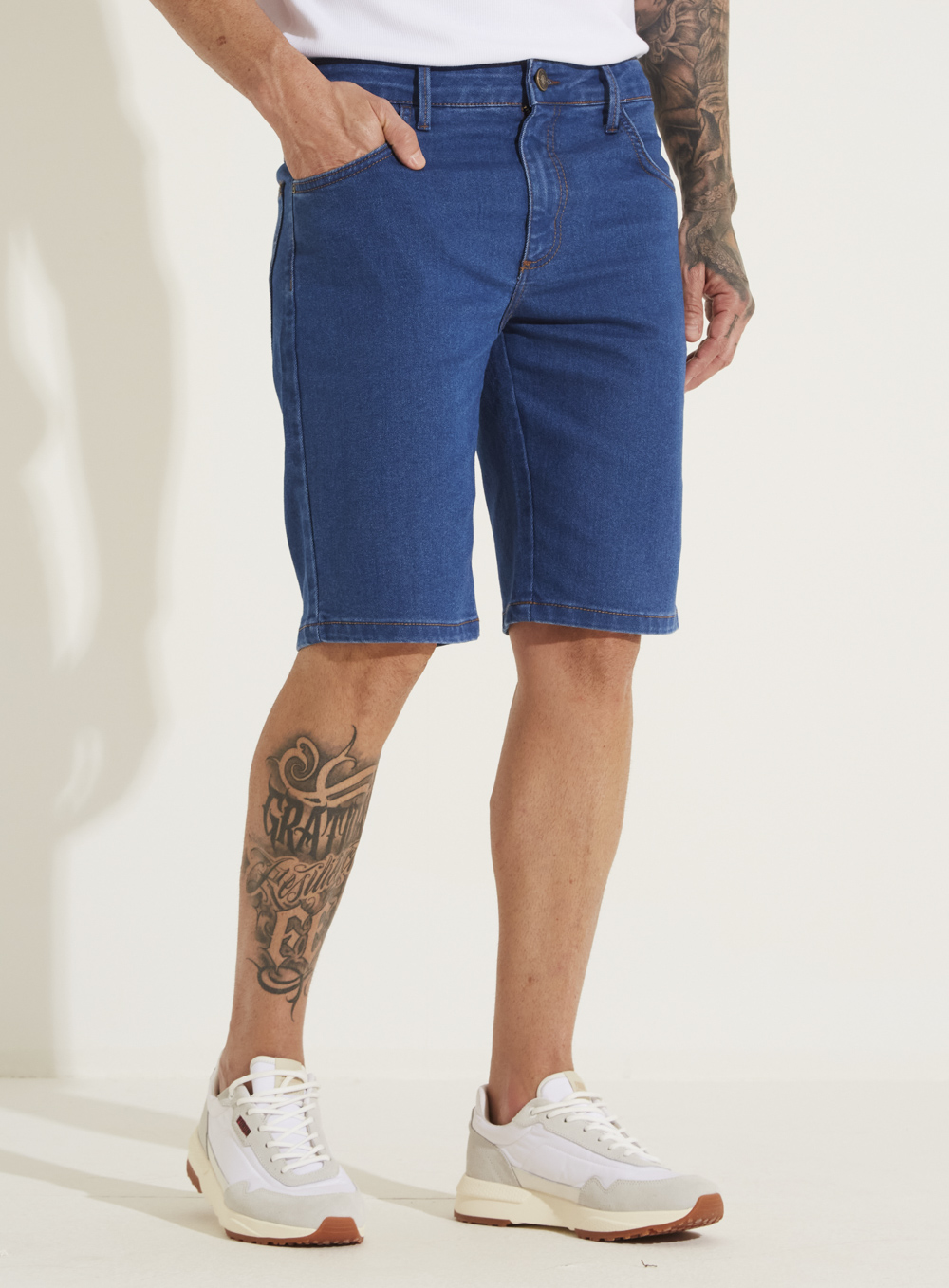 BERMUDA JEANS PAUL SLIM 38 INDIGO