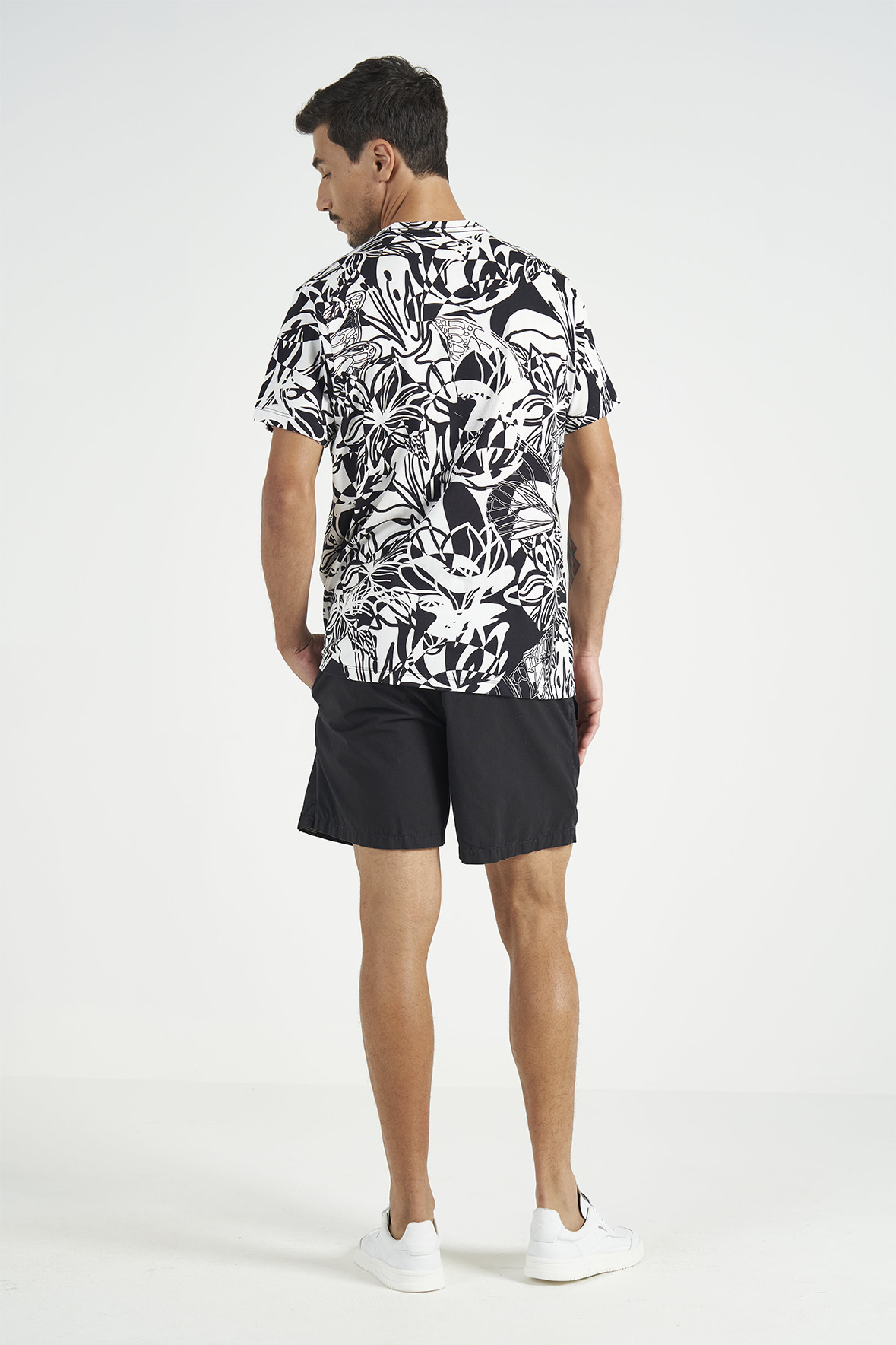 BERMUDA SARJA PP PRETO