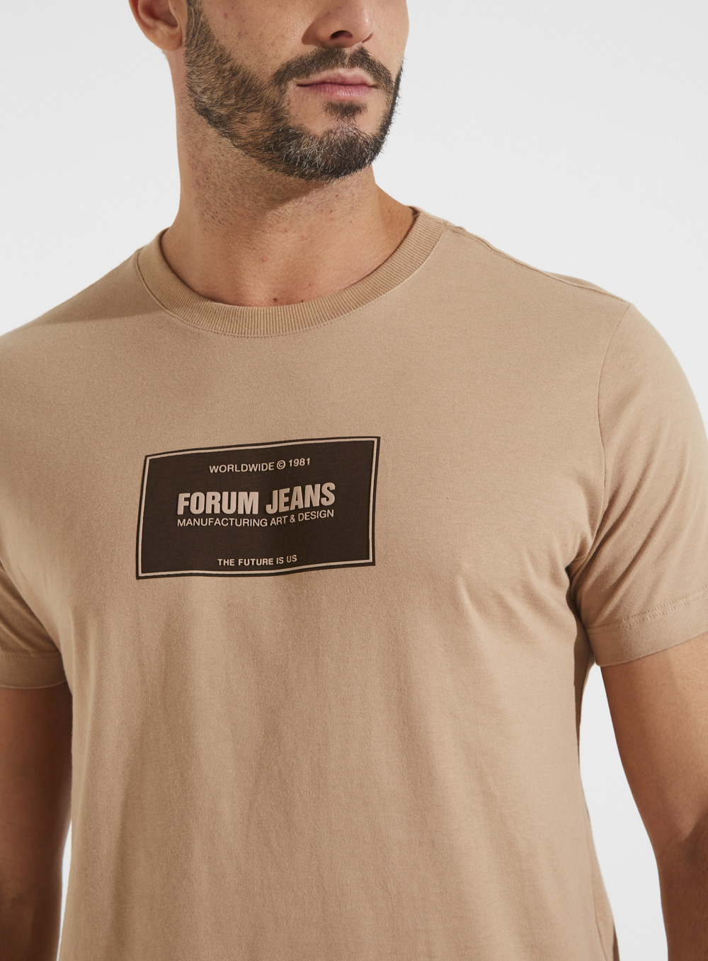 CAMISETA FORUM M BEGE RUTITO
