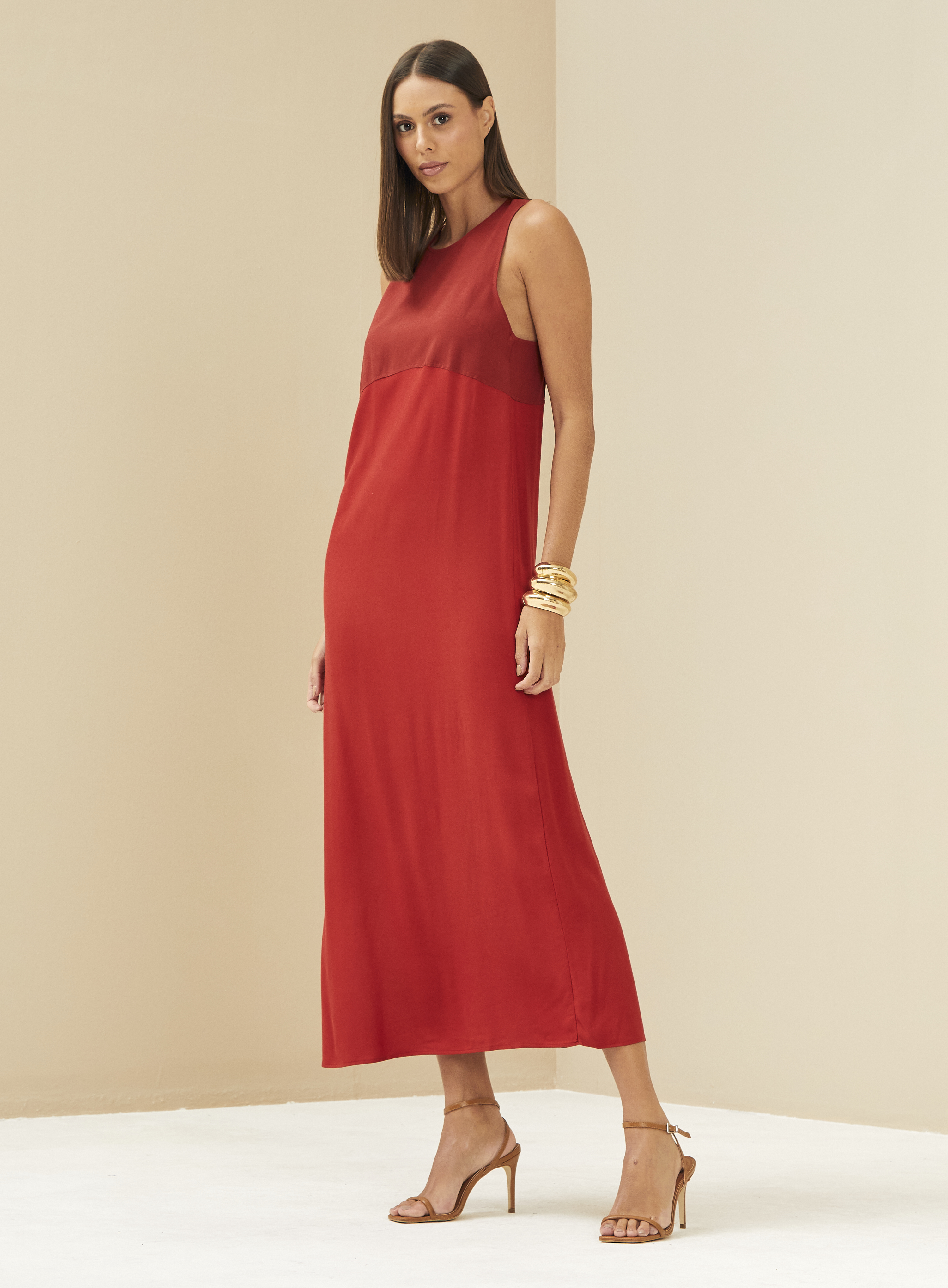 VESTIDO FORUM P LARANJA SPICY HEINZ