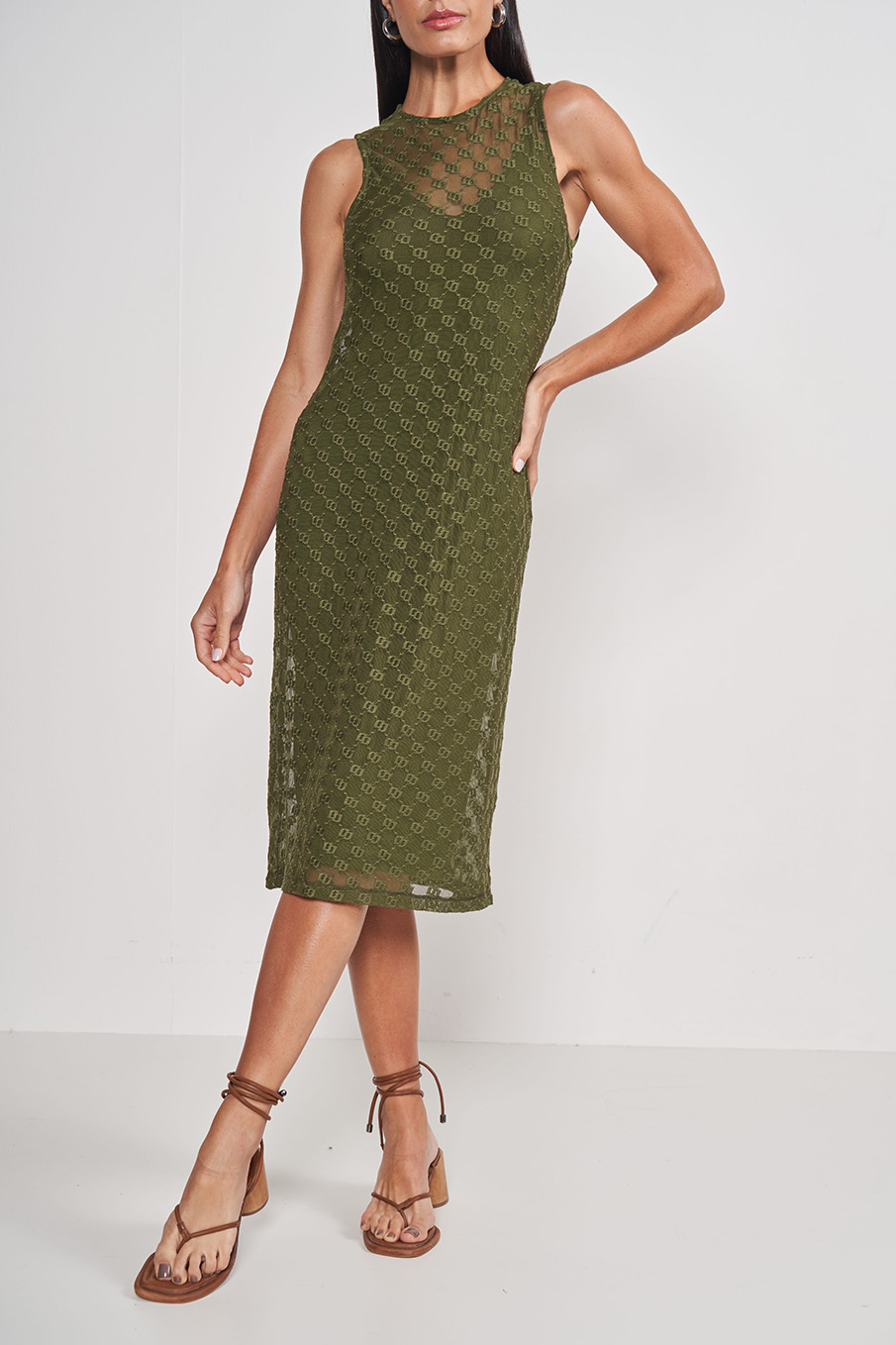 VESTIDO TULE PP VERDE LIVAS