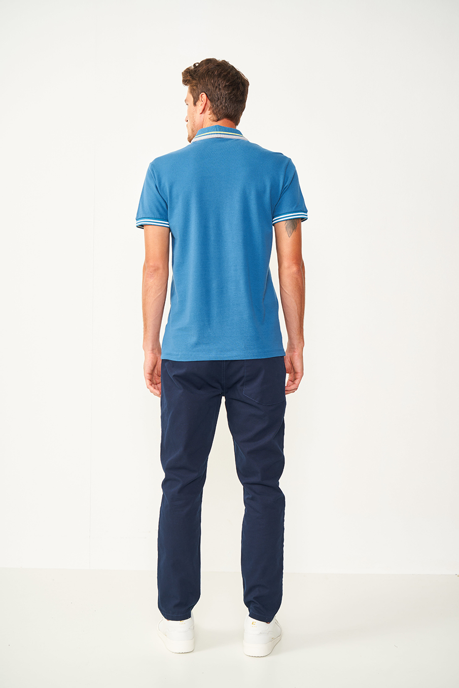 CALÇA SARJA NEW CHINO 40 AZUL DARKNESS