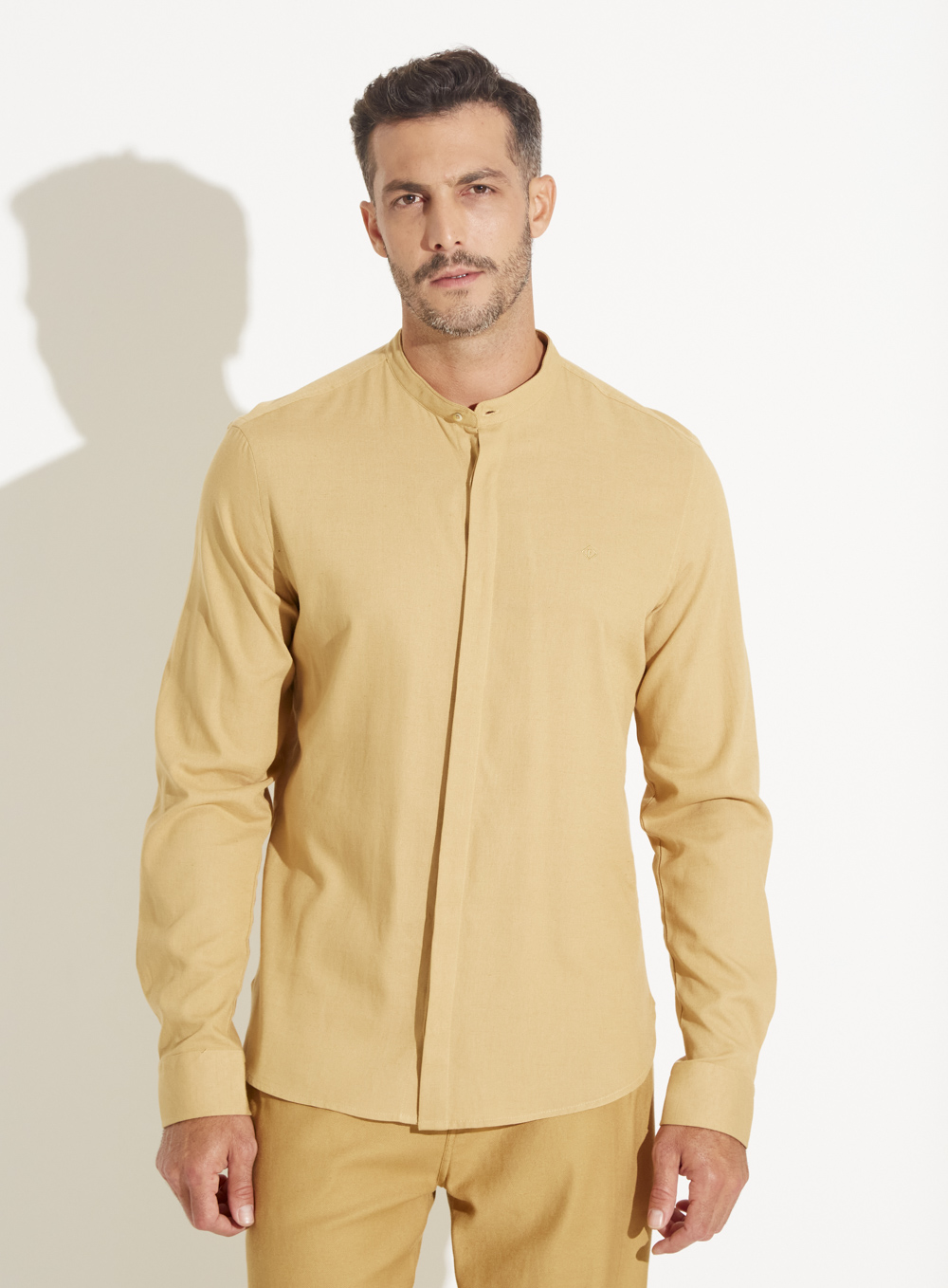 CAMISA LINHO ST BARTHS M BEGE SOYBEAN