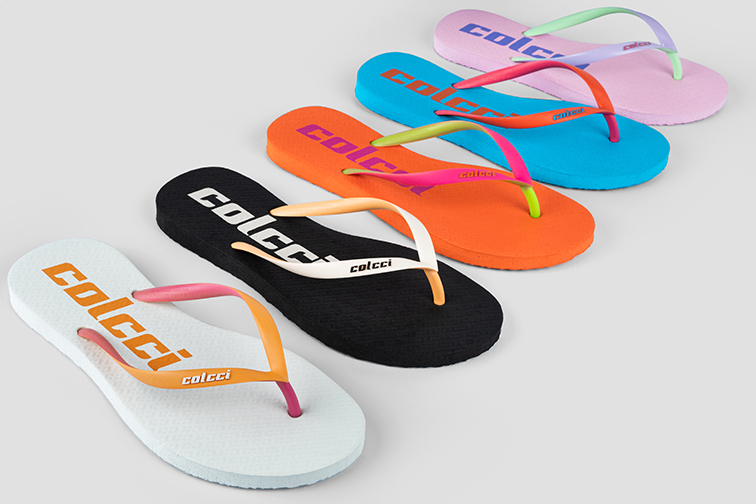 CHINELO FEM COLCCI BIG LOGO 35-36 BRANCO