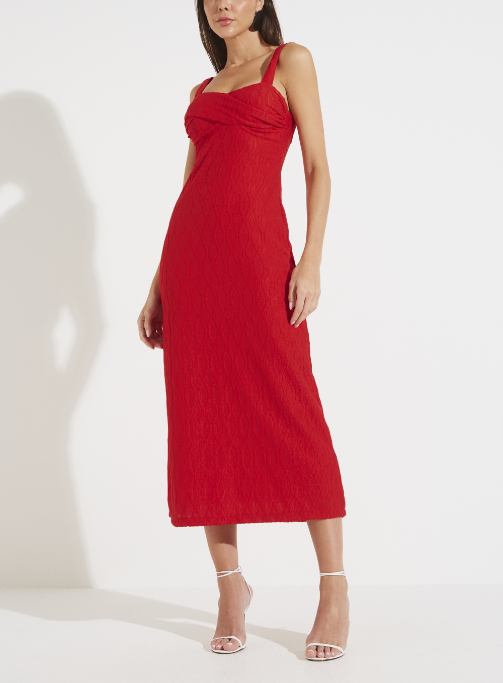 VESTIDO FORUM G VERMELHO SPARKLY