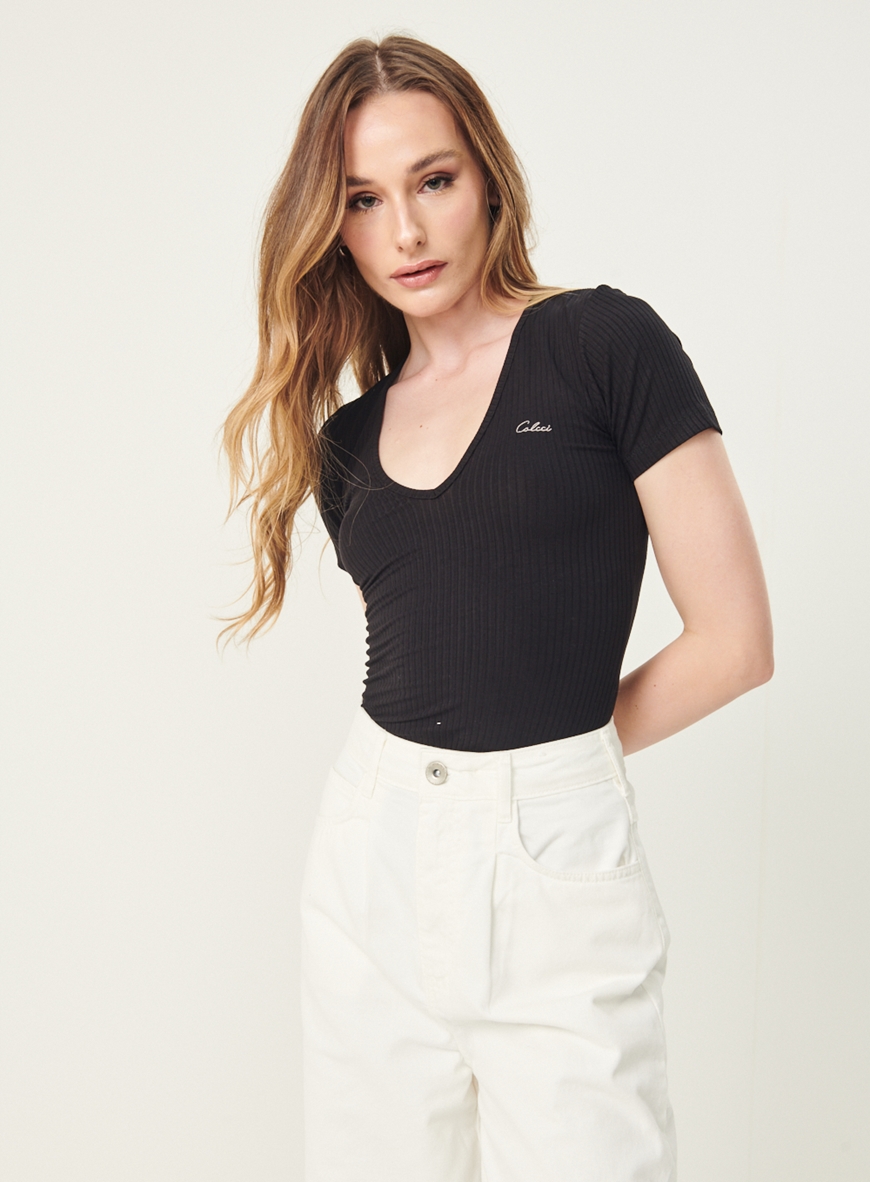 BLUSA CANELADA M MESCLA