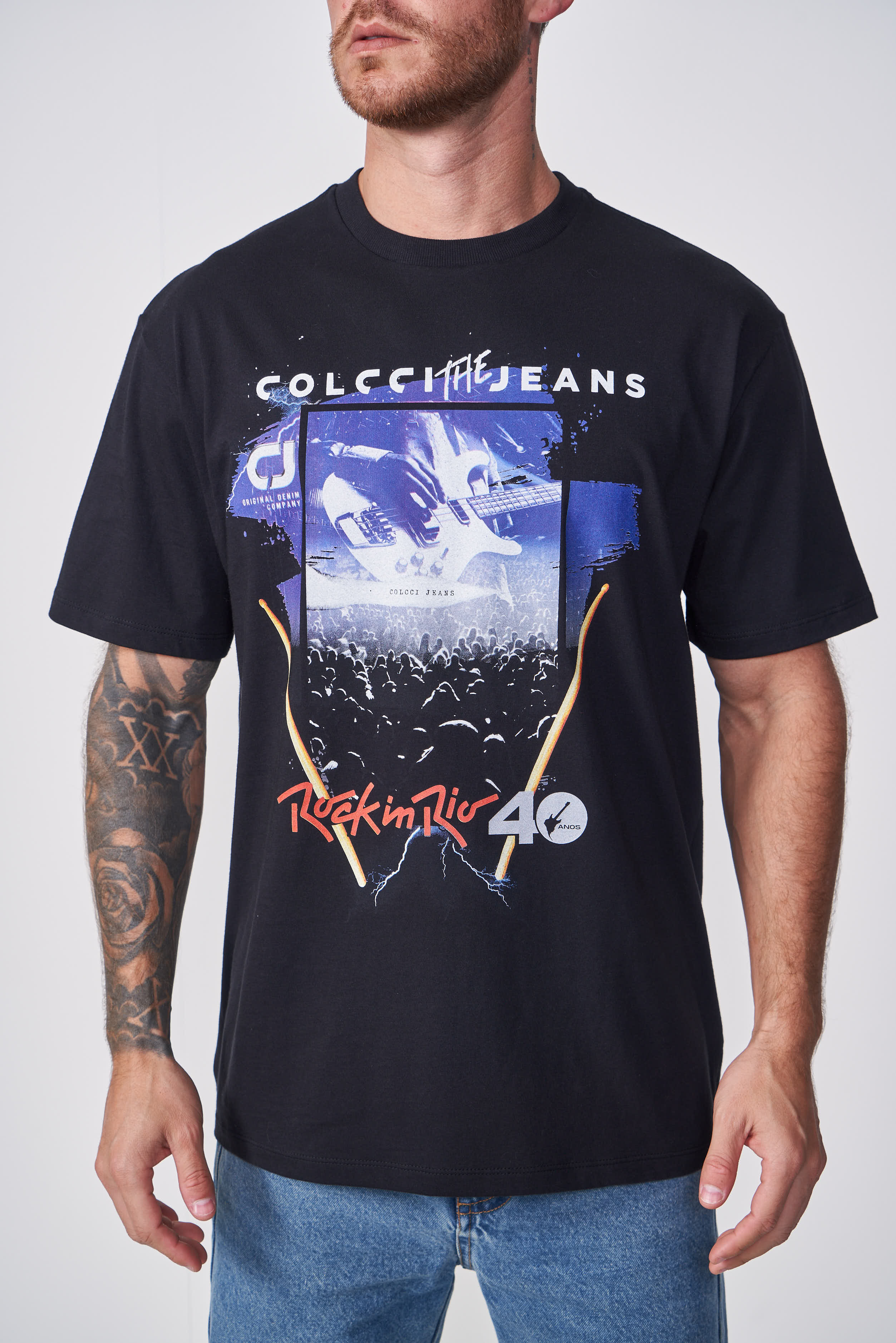 CAMISETA COLCCI JEANS G PRETO
