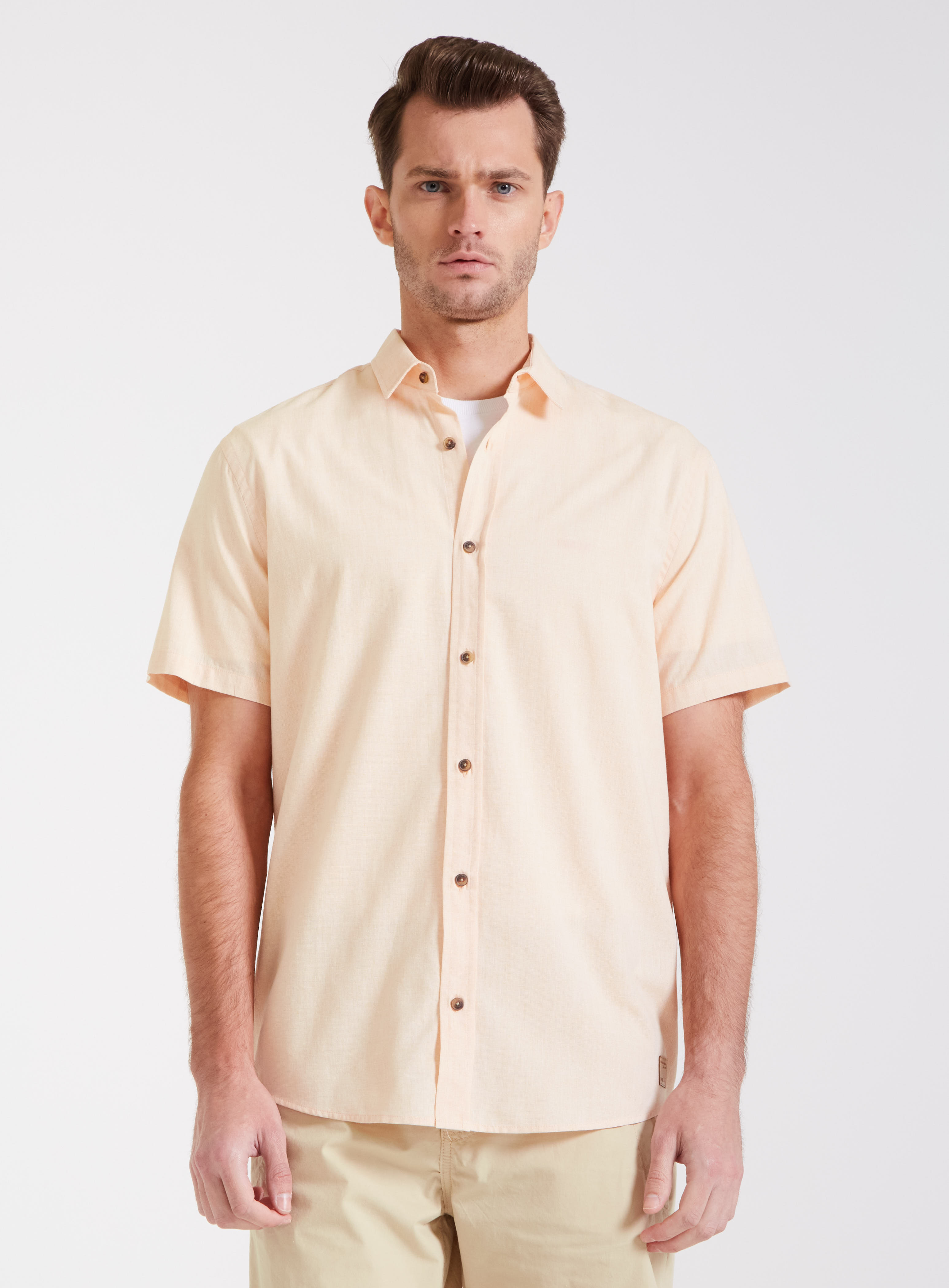 CAMISA RELAX GG LARANJA/BRANCO