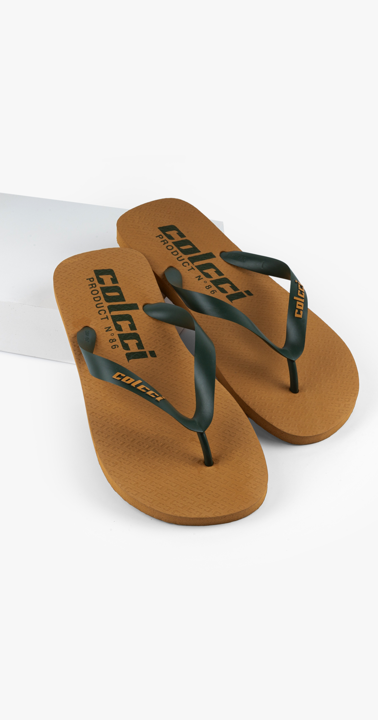 CHINELO MASC COLCCI LOGO 39-40 AREIA