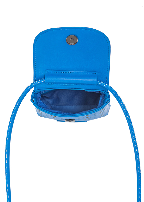 BOLSA FEM COLCCI CROSSBODY FUROS U AZUL BOUCHER
