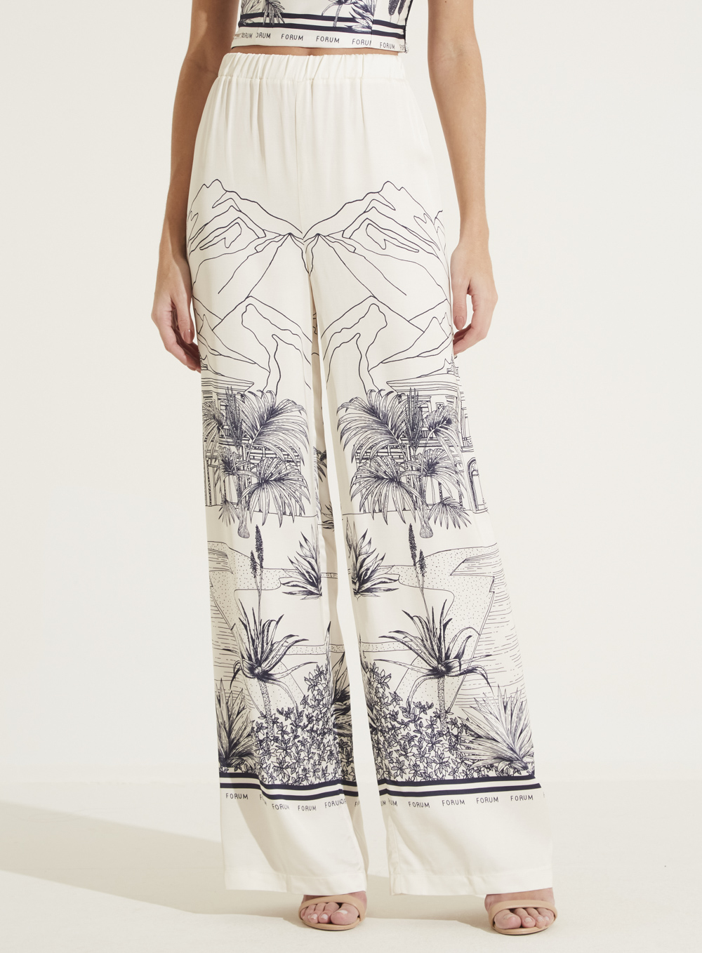 CALÇA ESTAMPADA M JARDIM LITORÃN.