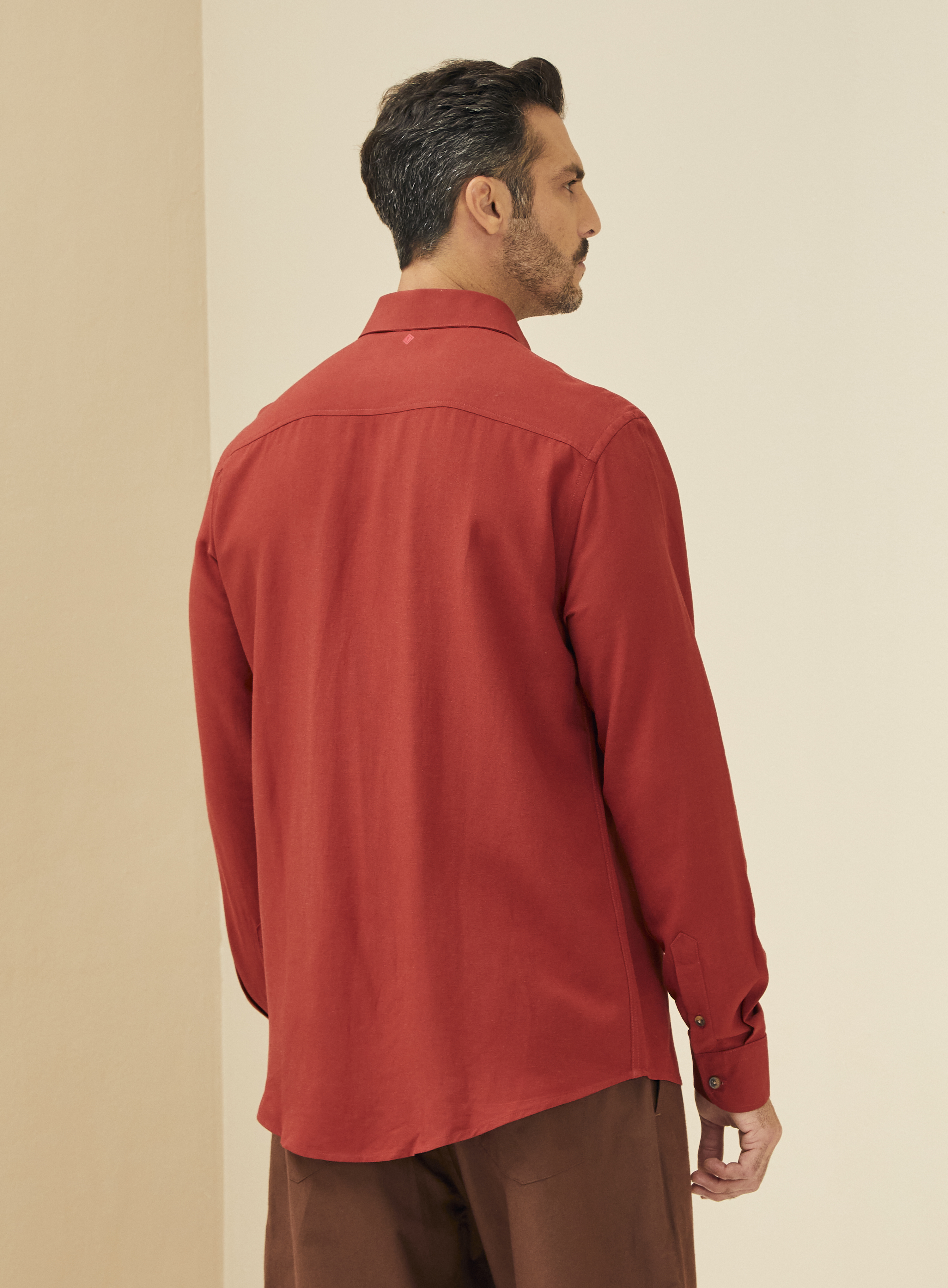 CAMISA LINHO RELAX XGG LARANJA