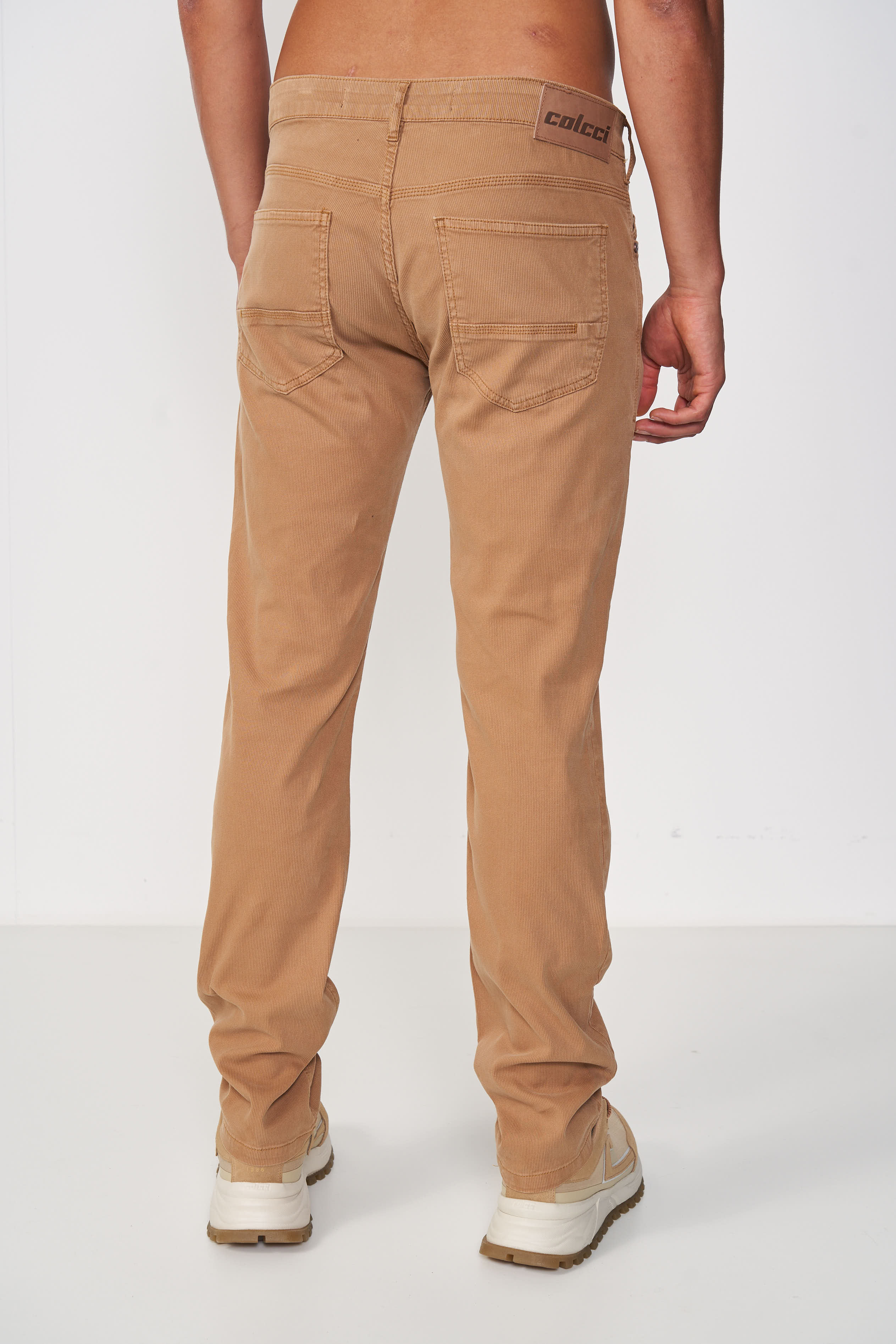CALÇA SARJA ALEX SLIM 40 MARROM GOLDBIT