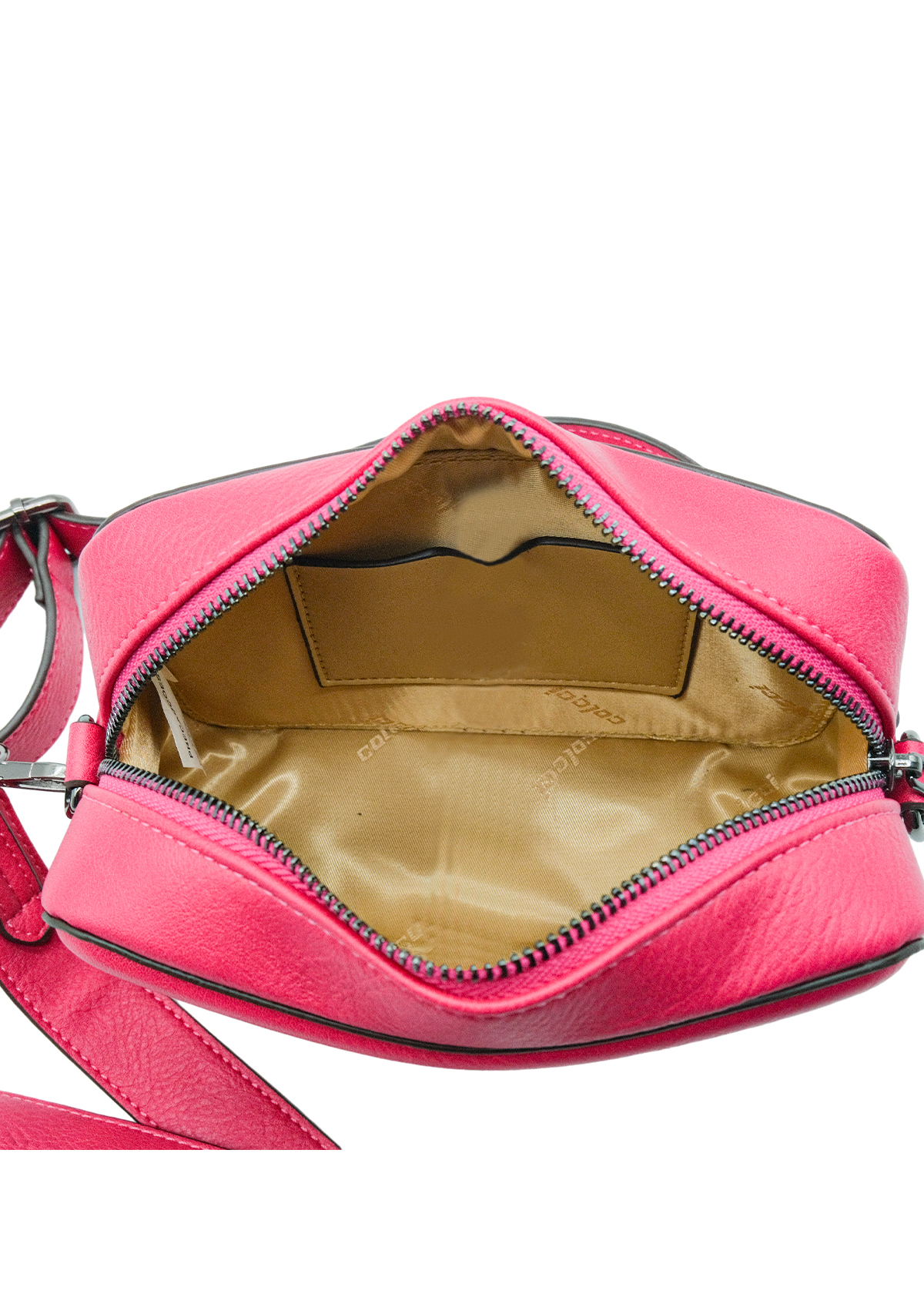 BOLSA COLCCI FEM CAMERA BAG TEXTURA U PRETO