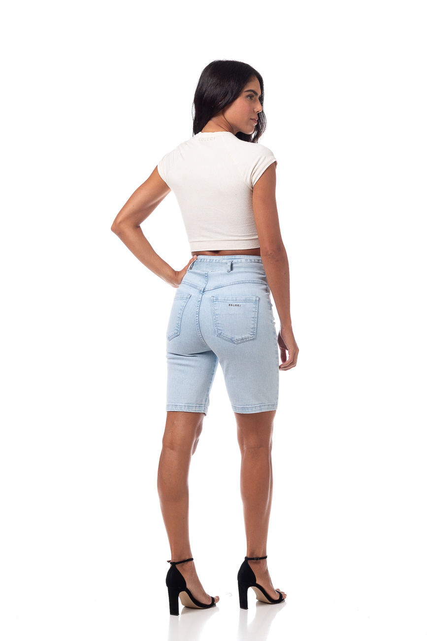 BERMUDA JEANS CAMILA 34 INDIGO