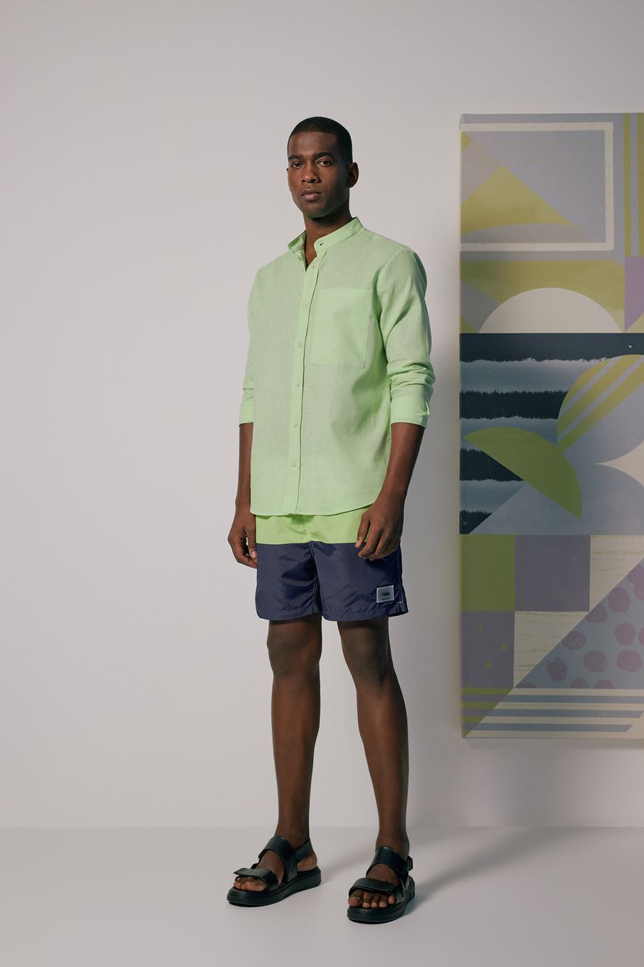 CAMISA LINHO RELAX G VERDE BITTER LI