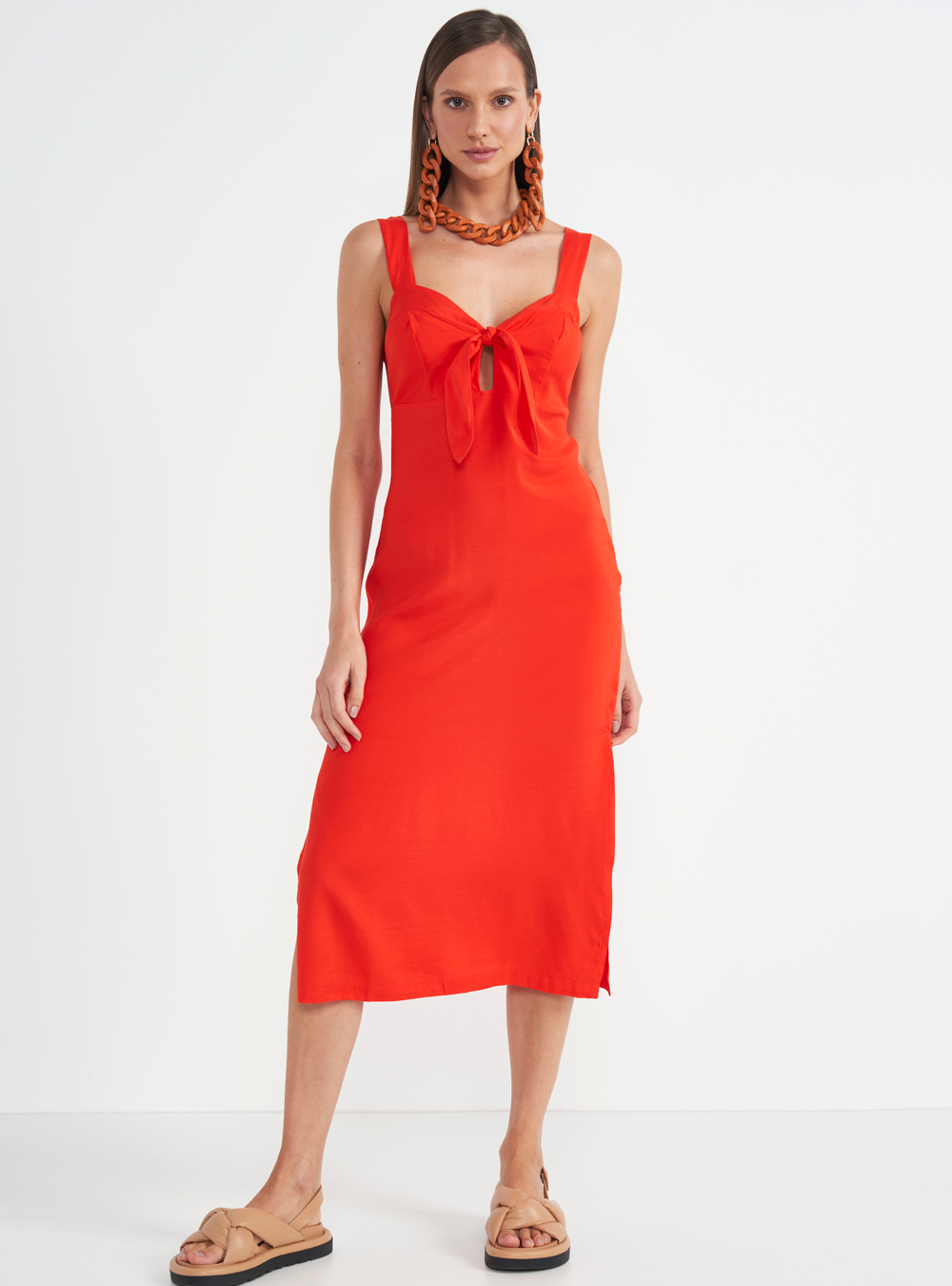 VESTIDO COLCCI P BEGE LEBLANC