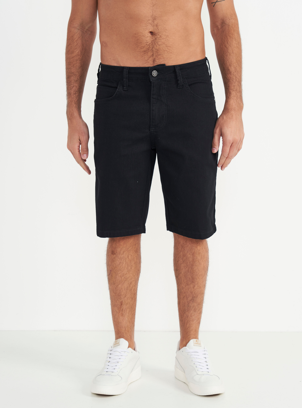 BERMUDA SARJA NOAH 38 PRETO