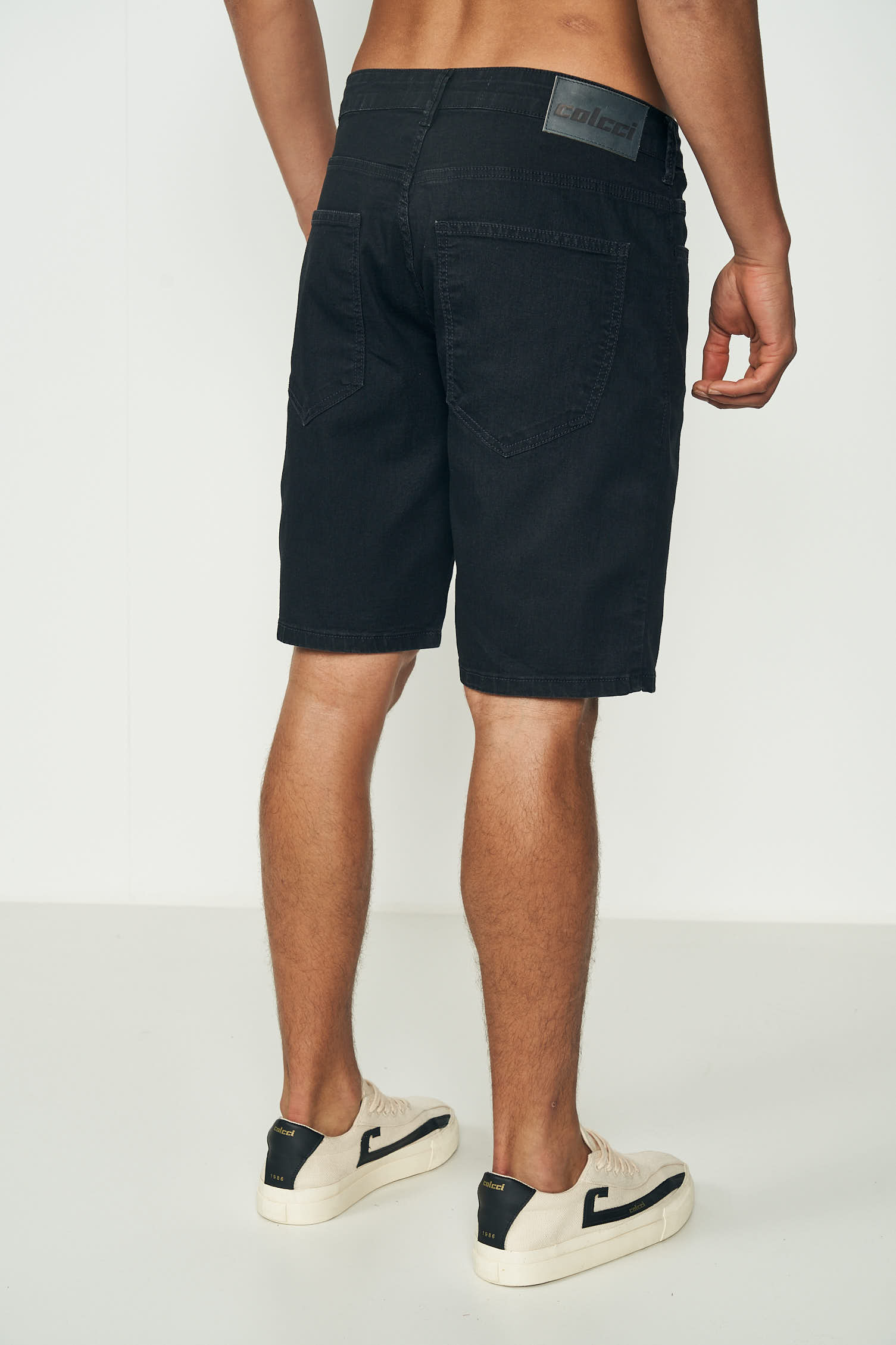BERMUDA JEANS DAVI 38 IND.PRETO