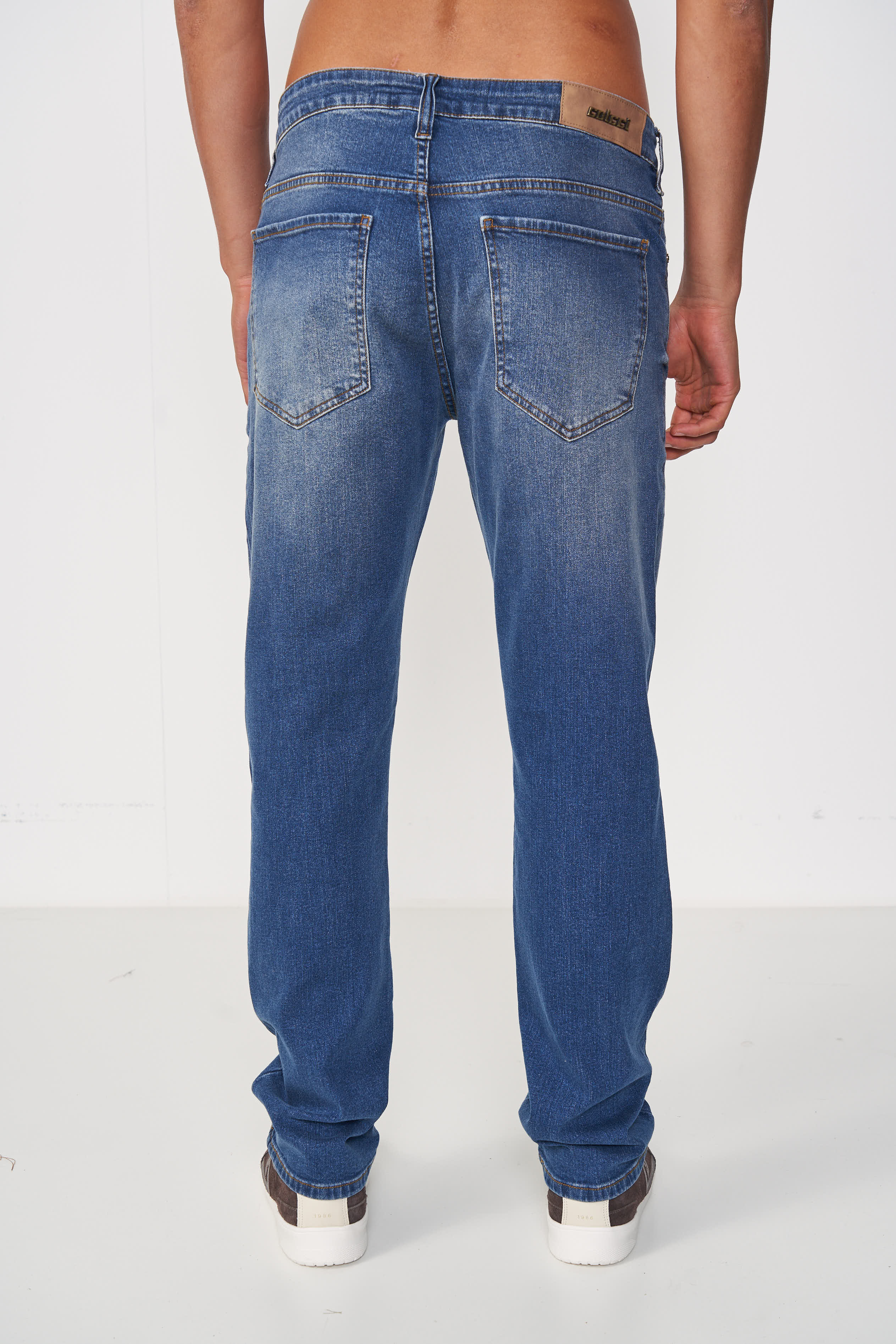 CALÇA JEANS RETA NOVA 50 INDIGO