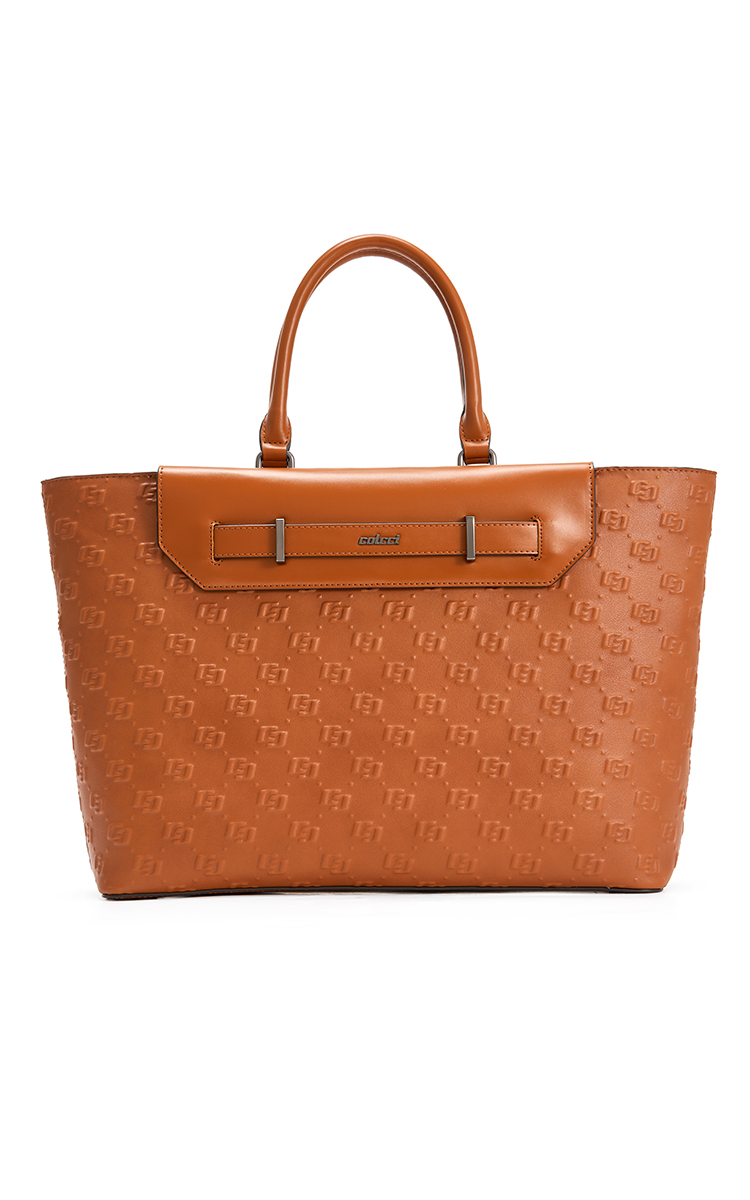 BOLSA COLCCI FEM SHOPPING BAG GRAVACAO U PRETO