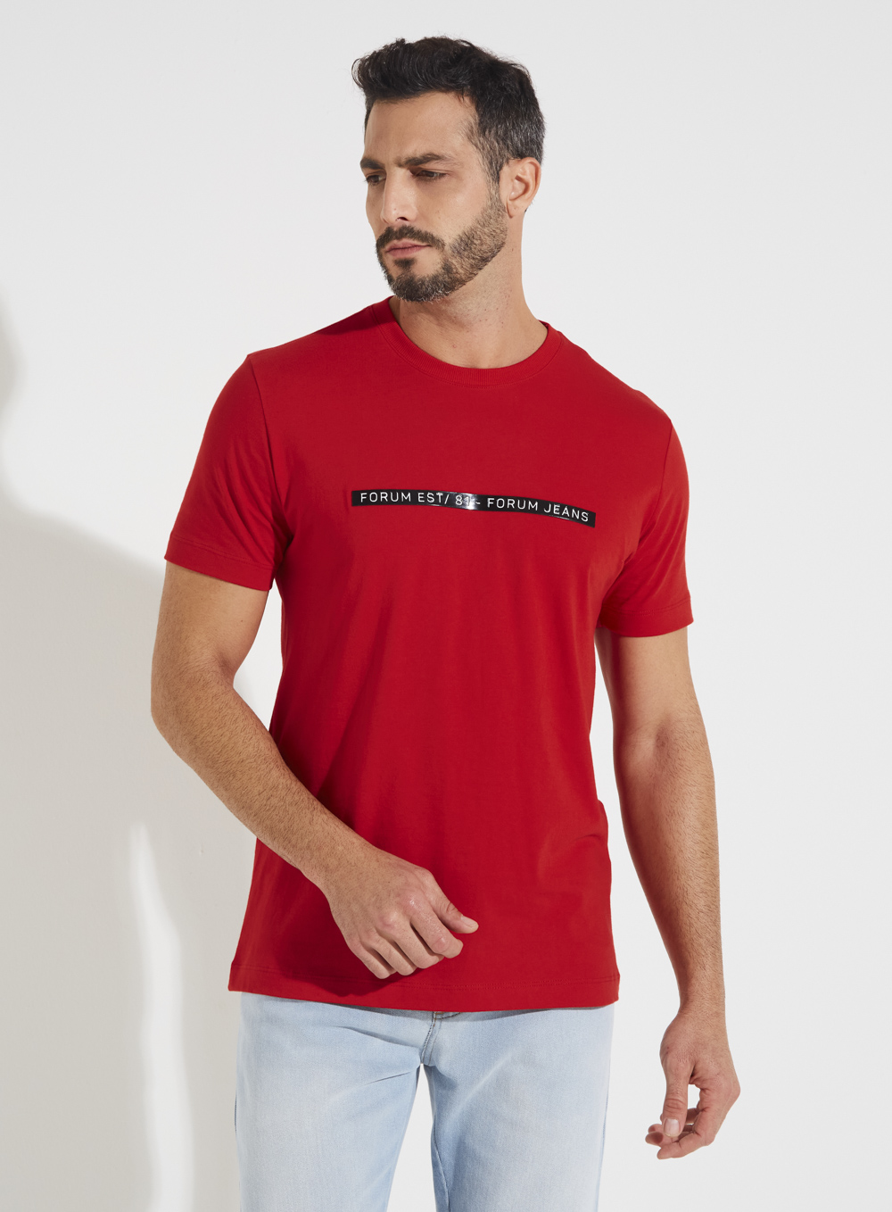 CAMISETA FORUM M VERMELHO SPARKLY