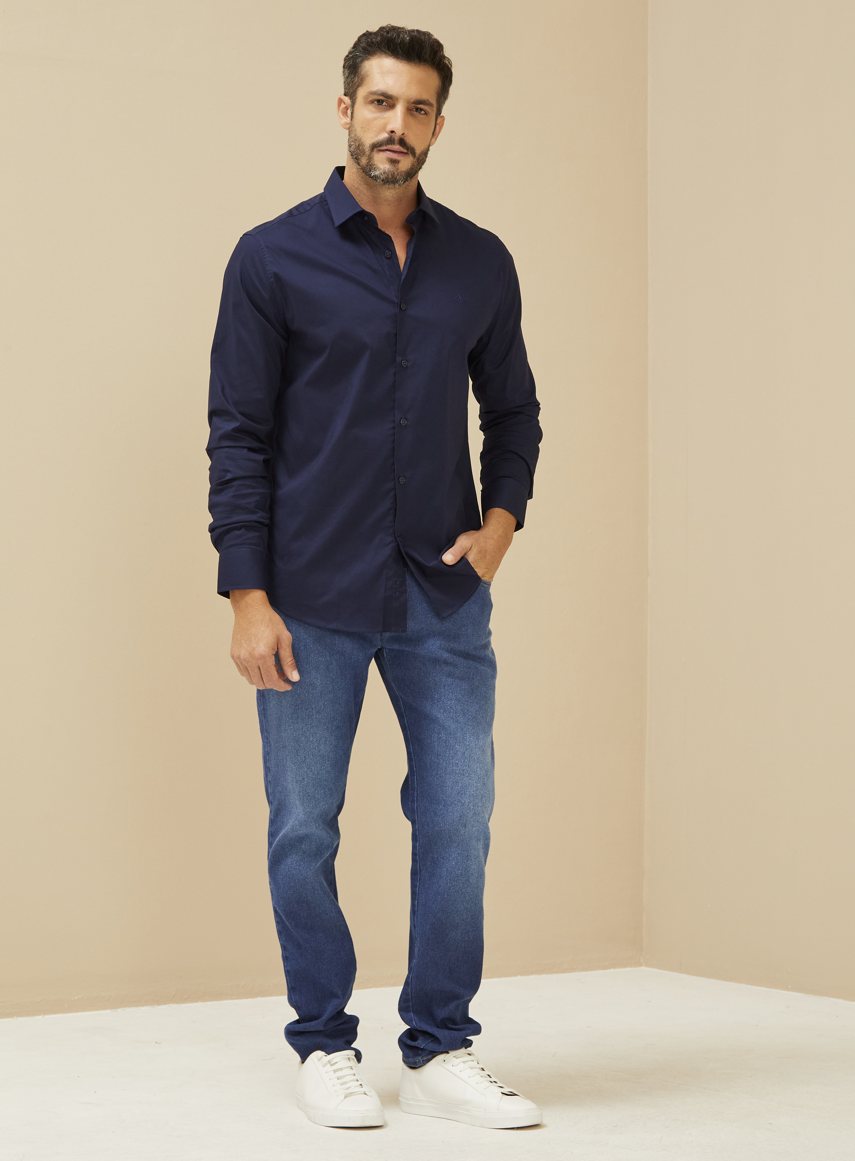 CAMISA SLIM FIT 4 PRETO